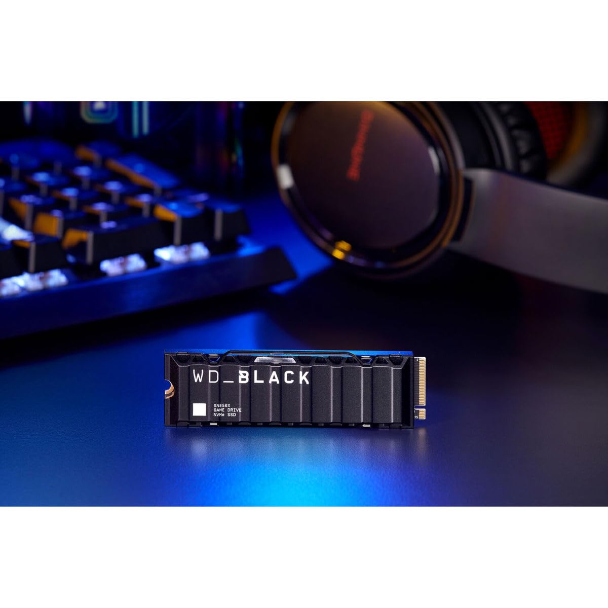WD Black 2To SN850X NVMe SSD Supremely Fast PCIe Gen4 x4 M.2 with heatsink internal single-packed POWERED BY SANDISK
