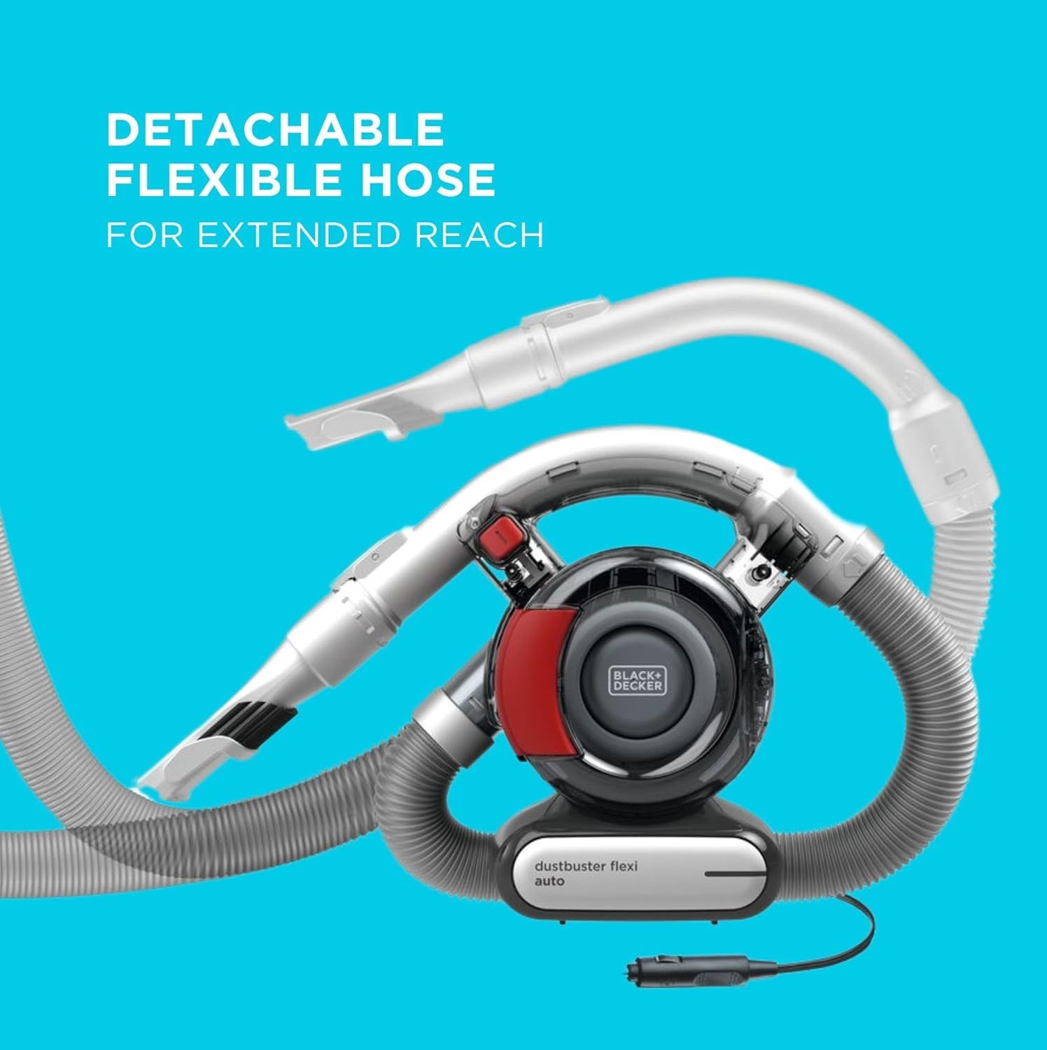 Black & Decker PD1200AV - Sec - Cyclonique - 1060 l/min - Sans sac - Gris - Rouge - 0,56 L