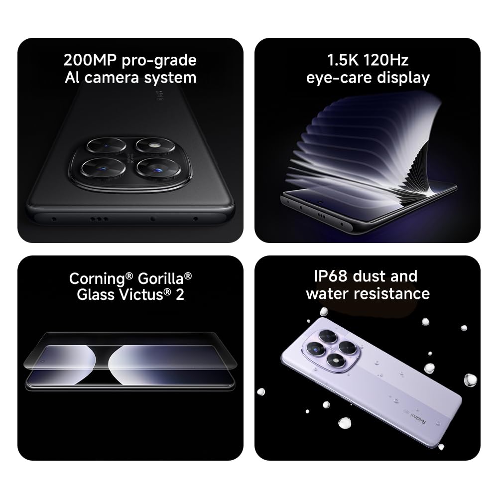 Xiaomi Redmi Note 14 Pro 5G (Double Sim - 6.67", 256 Go, 8 Go RAM) Violet