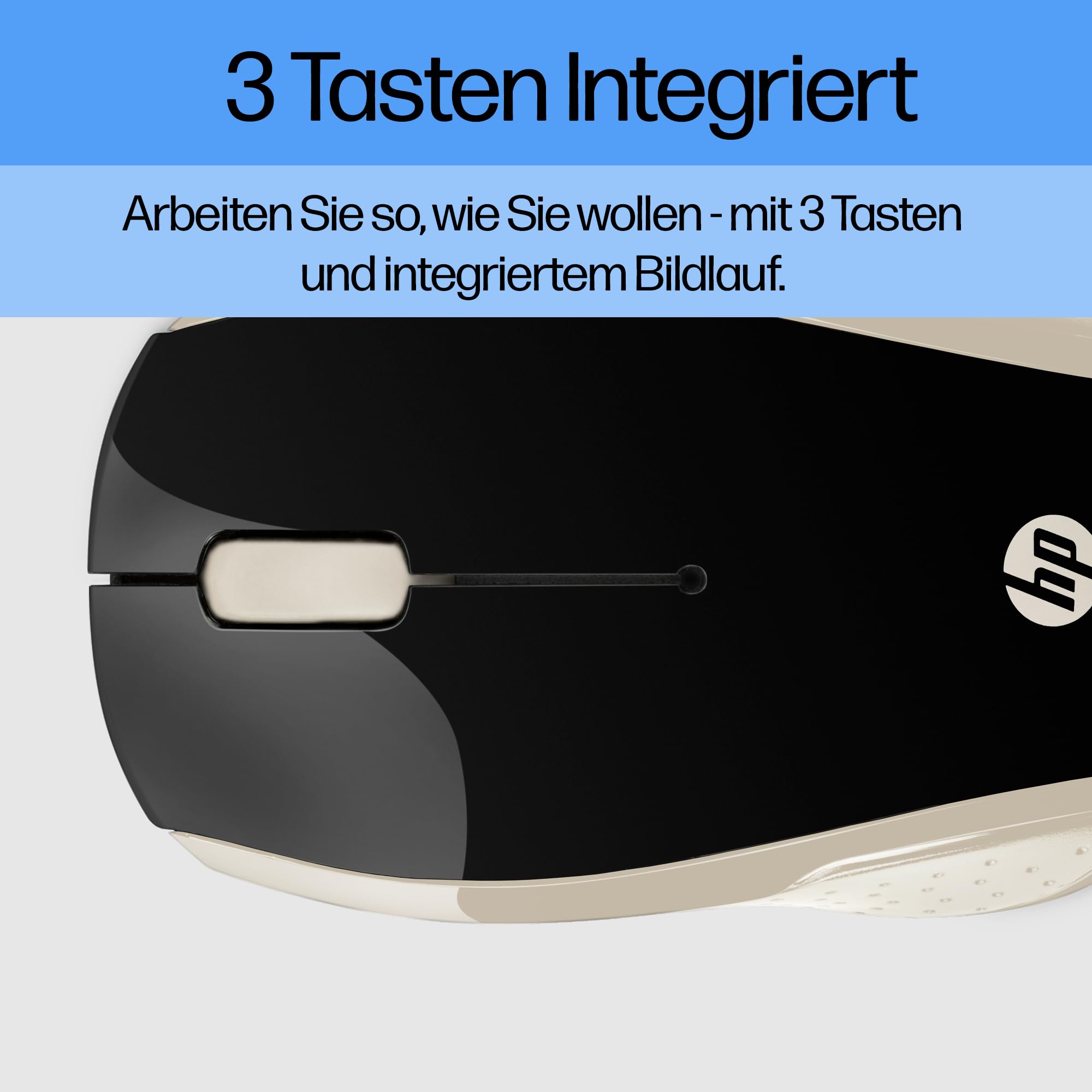 HP 200 Silk Gold Wireless Mouse