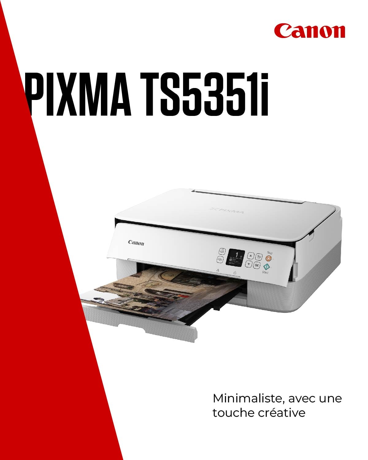 Canon Pixma TS5351i - appareil multifonction a jet d'encre - numérisation, copie, 1200x4800 DPI A4, Wi-Fi, AirPrint