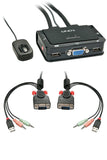 LINDY Switch KVM Compact VGA USB 2.0 & Audio 2 ports