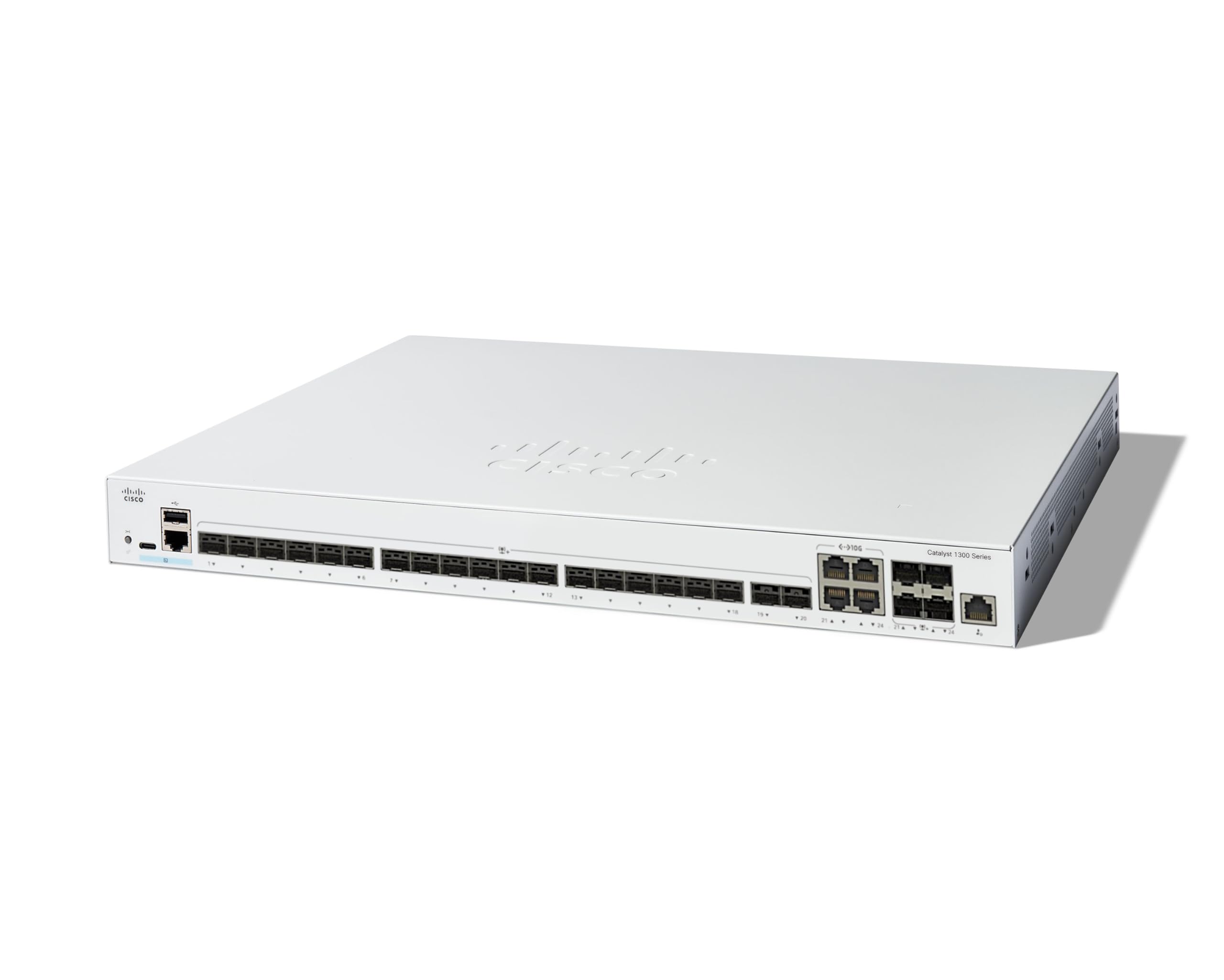 CISCO Catalyst 1300 24-Port Switch 20 x 10GE SFP+ 4 x 10GE Shared Uplinks