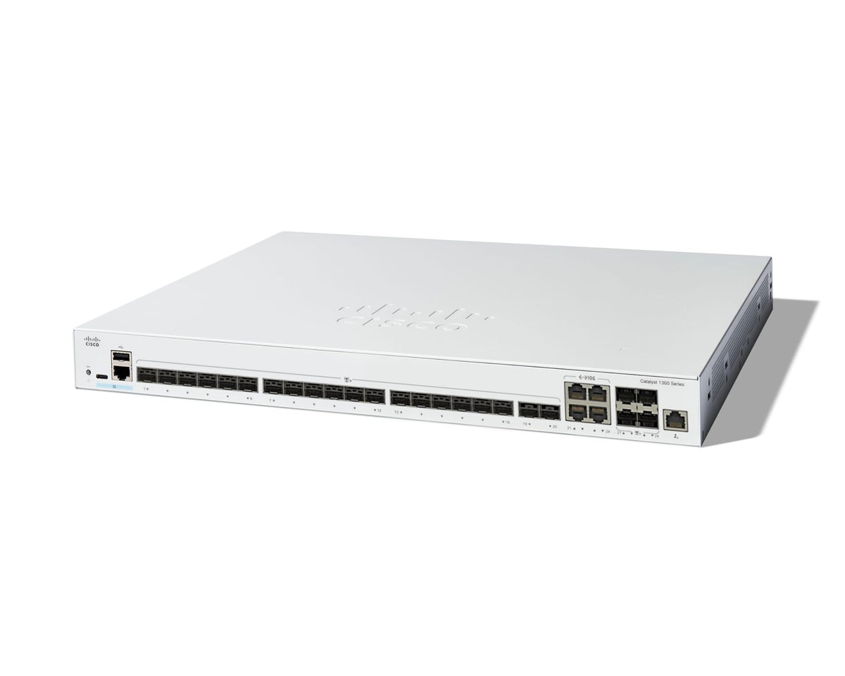 CISCO Catalyst 1300 24-Port Switch 20 x 10GE SFP+ 4 x 10GE Shared Uplinks