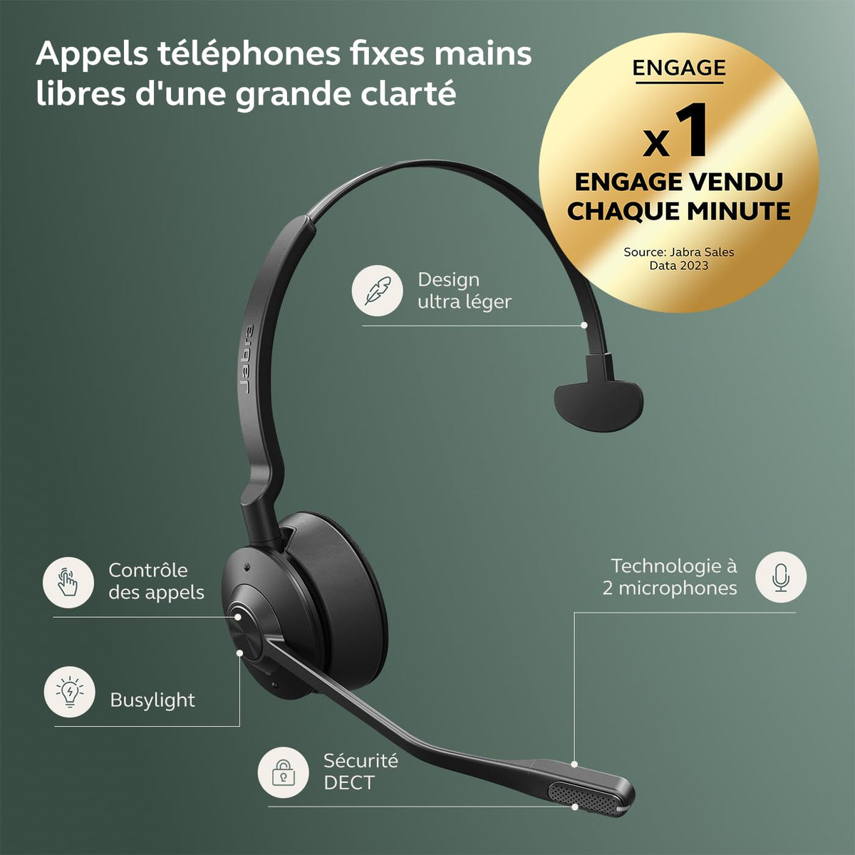 Jabra Engage 45 SE version Mono - EMEA