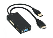 HDMI M ADAPTER TO DVI/VGA/DP F