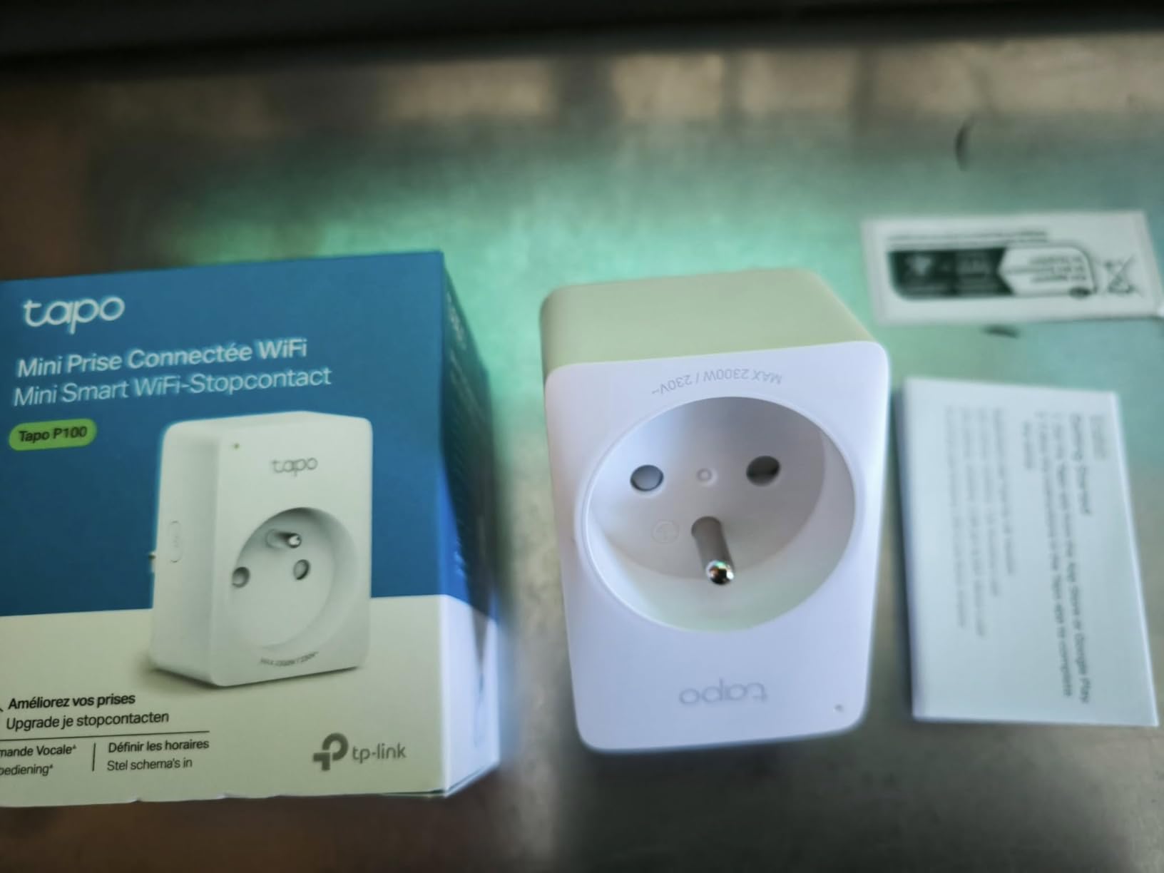 TP-Link TAPO P100M Prise intelligente 2300 W Maison, Bureau Blanc