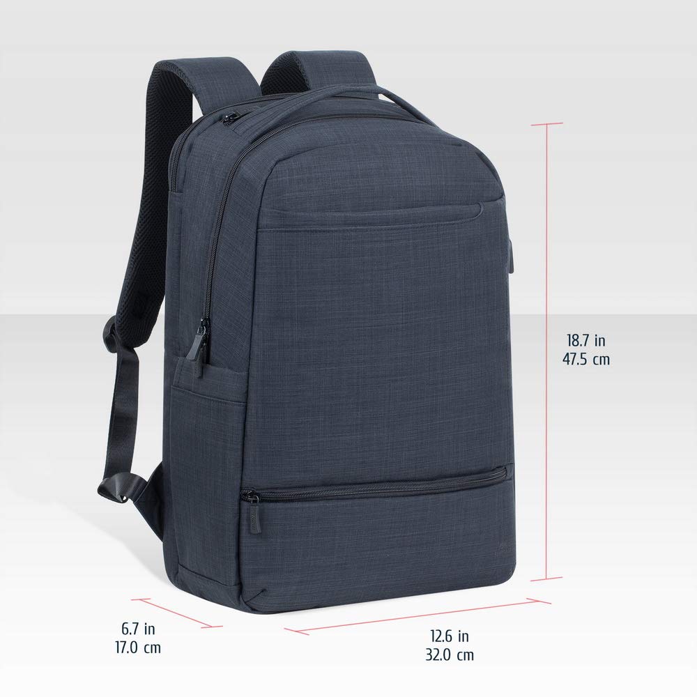 Sac à dos business  17,3", Port USB-A, Polyester ECO noir ch