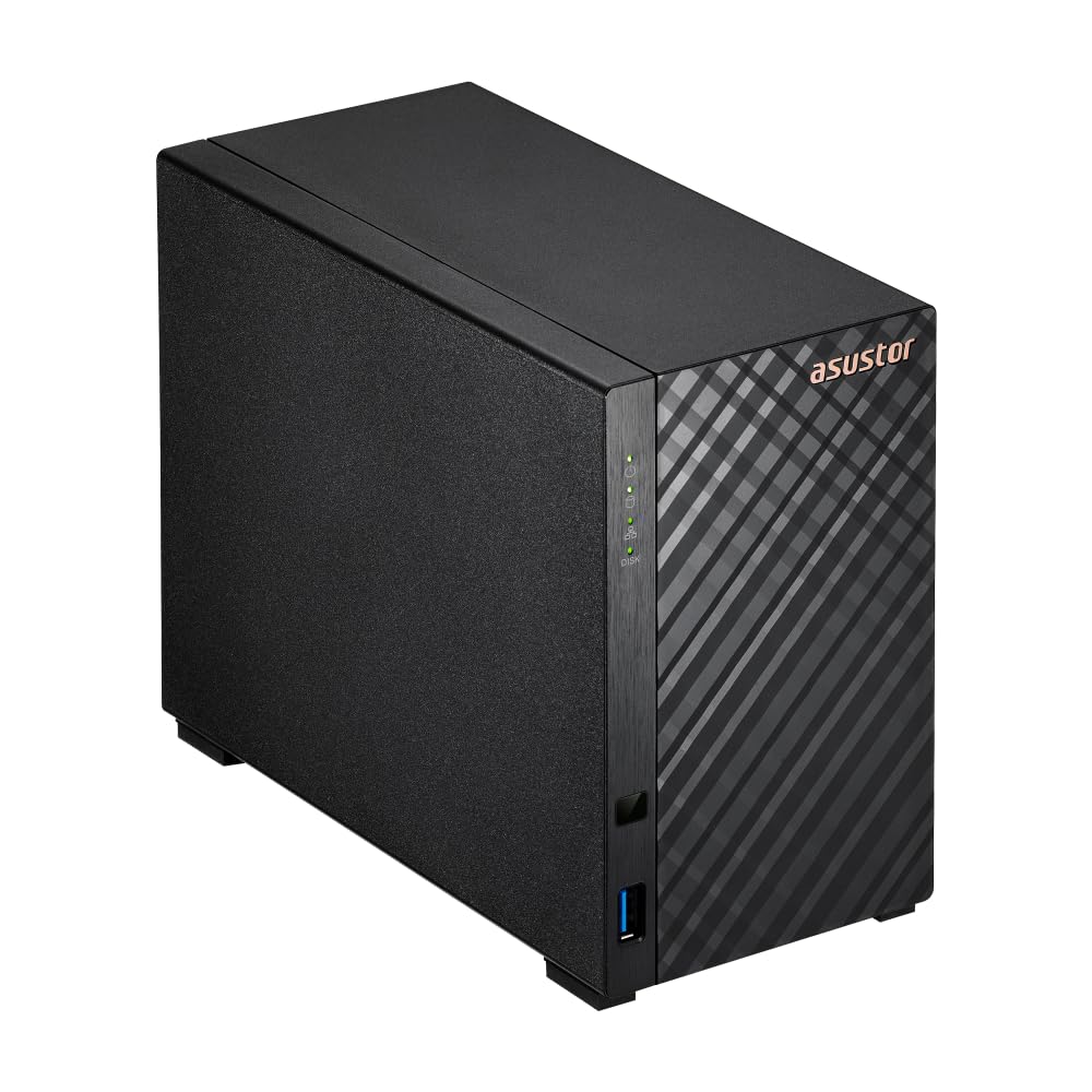 ASUSTOR DRIVESTOR 2 GEN 2 - AS1202T - NAS 2 baies - Realtek RTD1619B Quad-Core - 1Go DDR4 - 2.5GbE - Tour - Garantie 3 ans