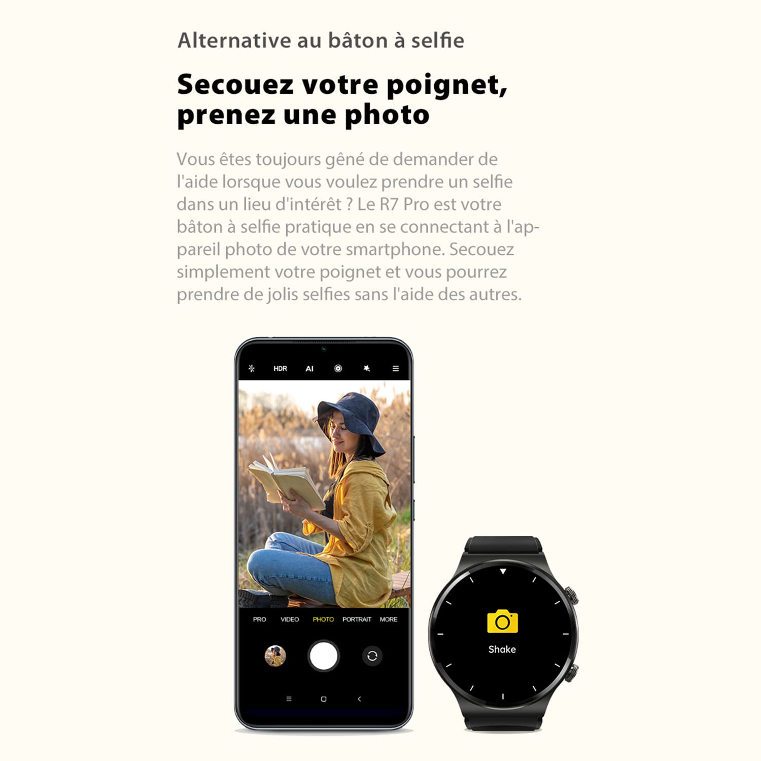 Blackview R7 Pro (Montre Connectée - 1.28'') Noir