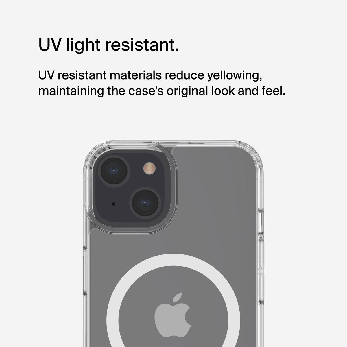 BELKIN SheerForce Magnetic Anti-Microbial Protective Case for iPhone 14 - clear