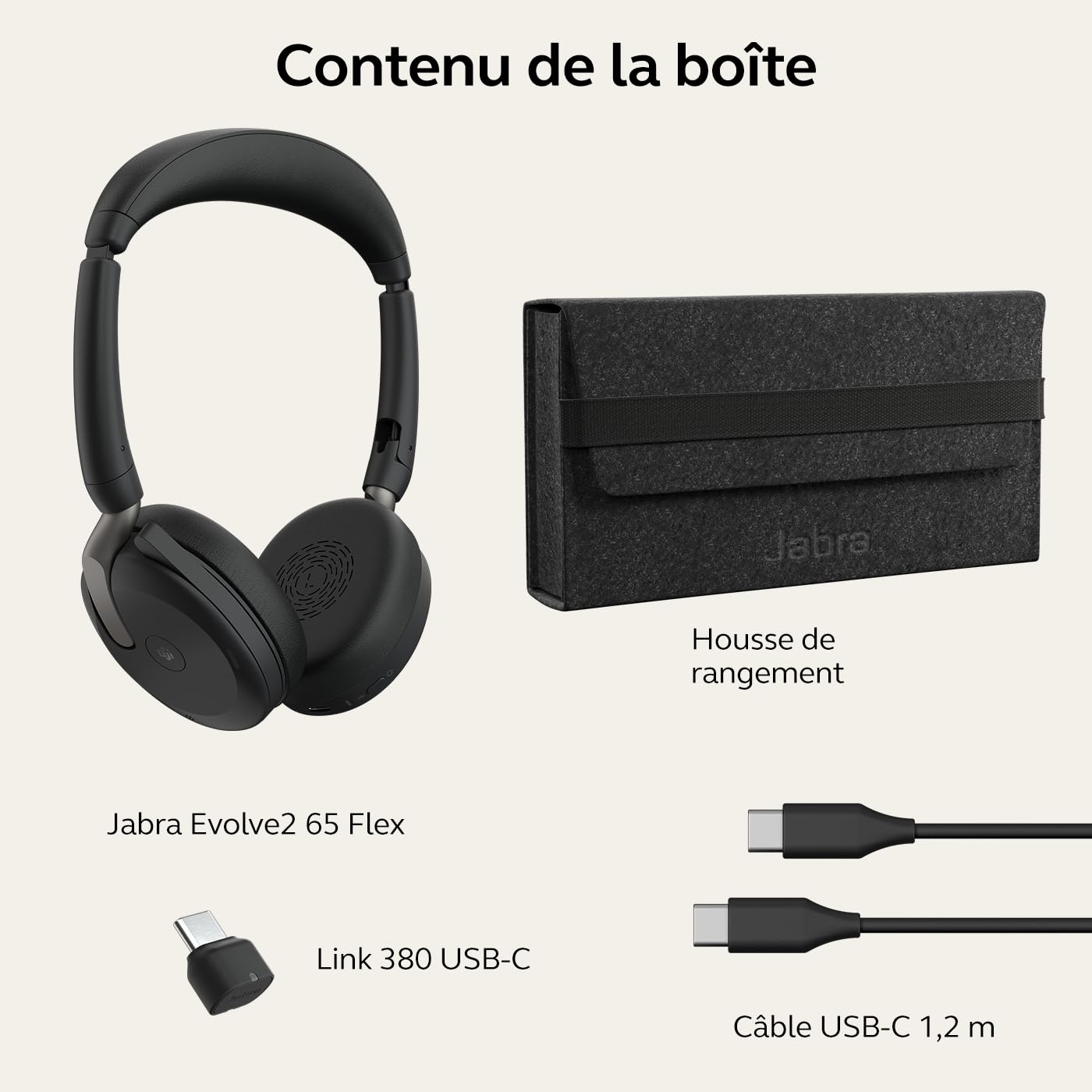Jabra Evolve2 65 Flex Link380c MSStereo