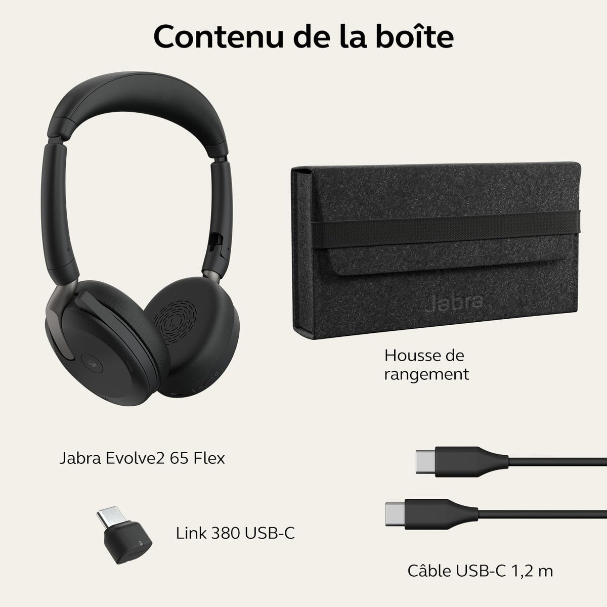 Jabra Evolve2 65 Flex Link380c MSStereo