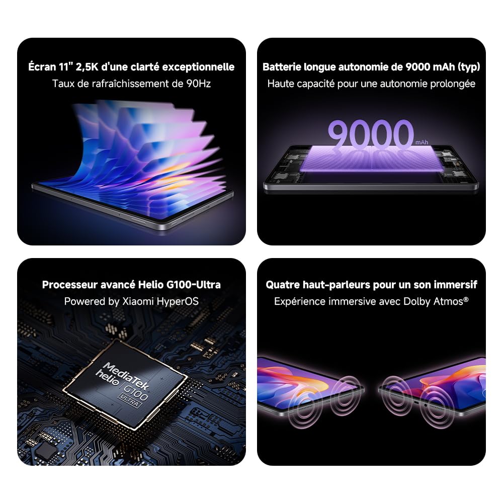 Xiaomi Redmi Pad 2 Wifi (11'' - 256 Go, 8 Go RAM) Gris