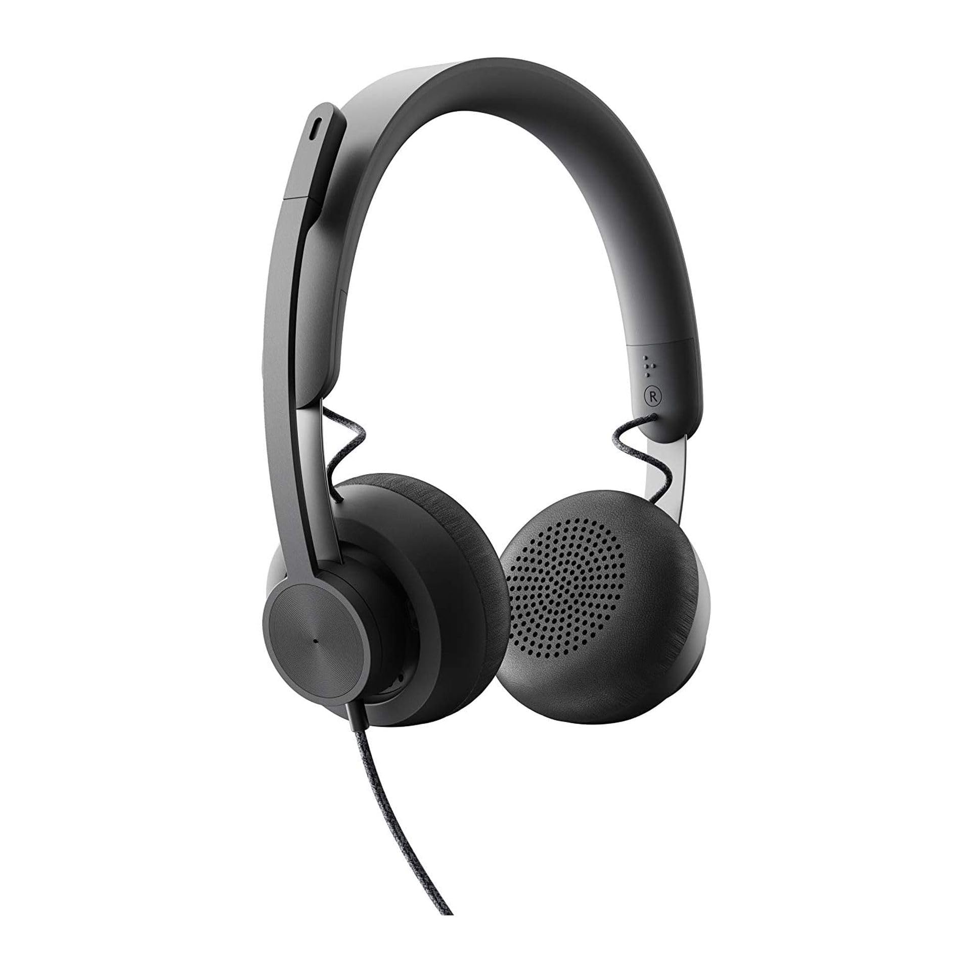 LOGITECH Zone Wired Headset on-ear wired USB-C graphite