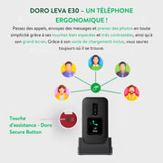 Doro Leva E30 RED/WHITE