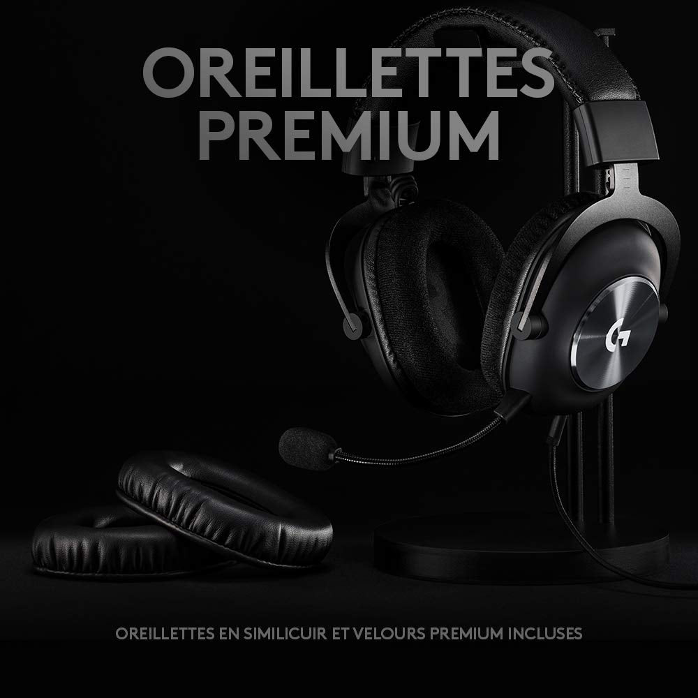LOGITECH G Pro X Headset full size wired 3.5 mm jack noise isolating