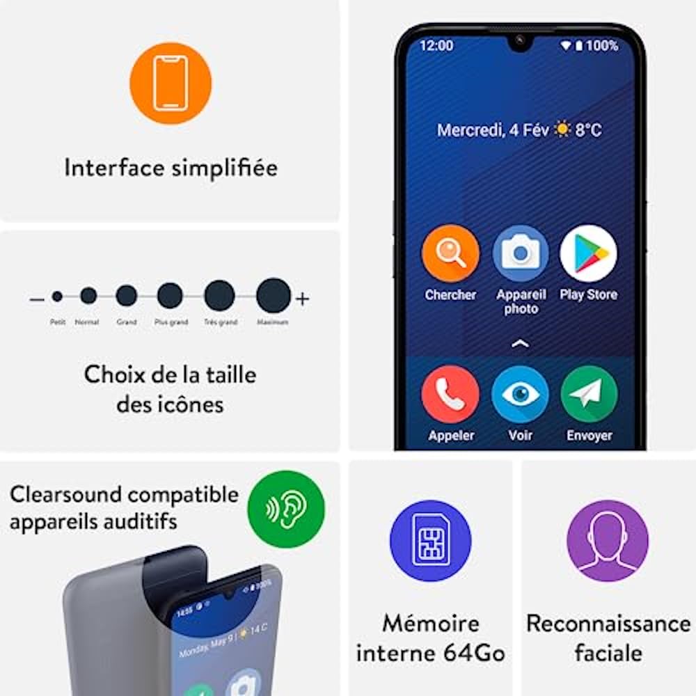 Doro 8200 Plus DARK BLUE