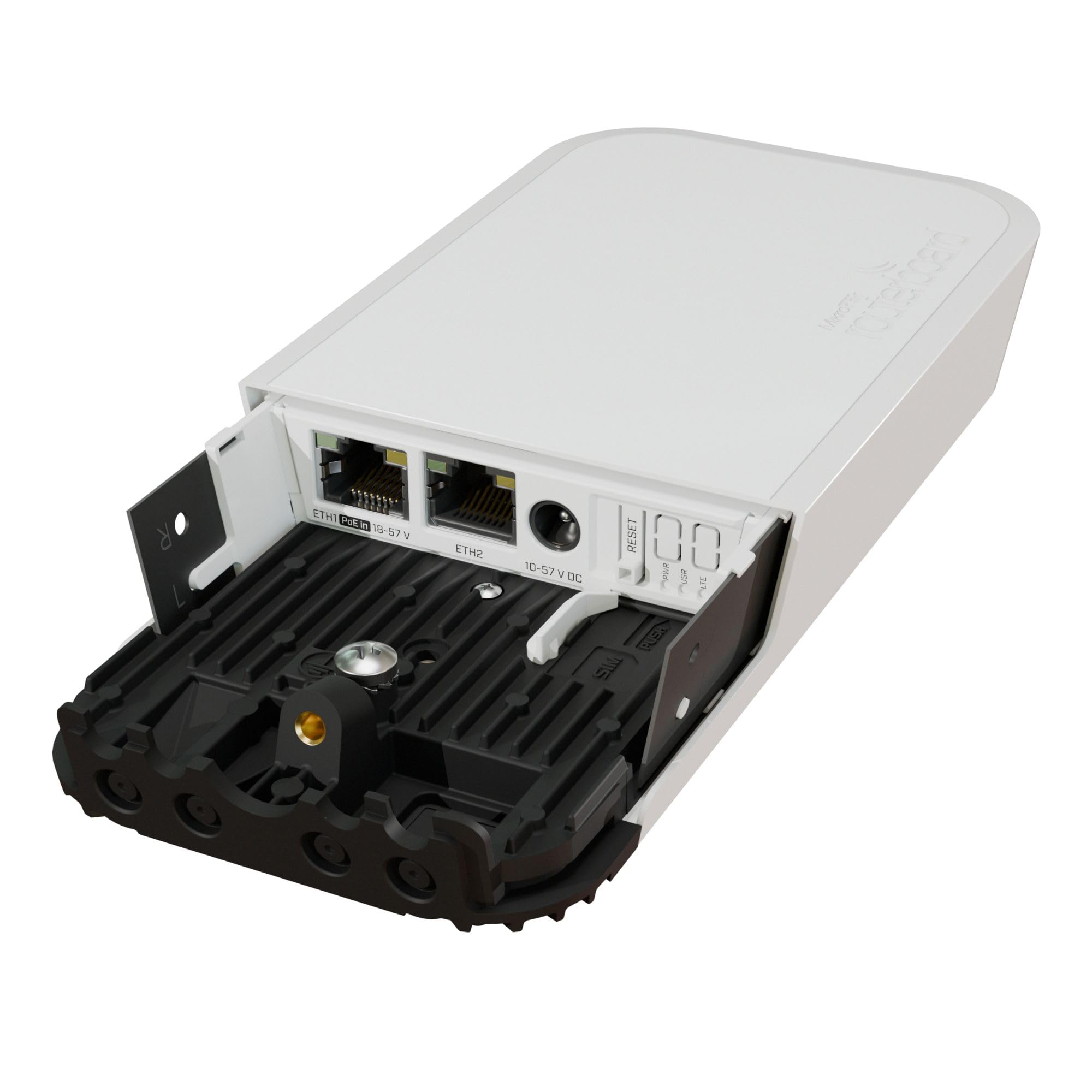 Mikrotik wAP ac LTE kit (2024) 300 Mbit/s Noir, Blanc Connexion Ethernet, supportant l'alimentation via ce port (PoE)
