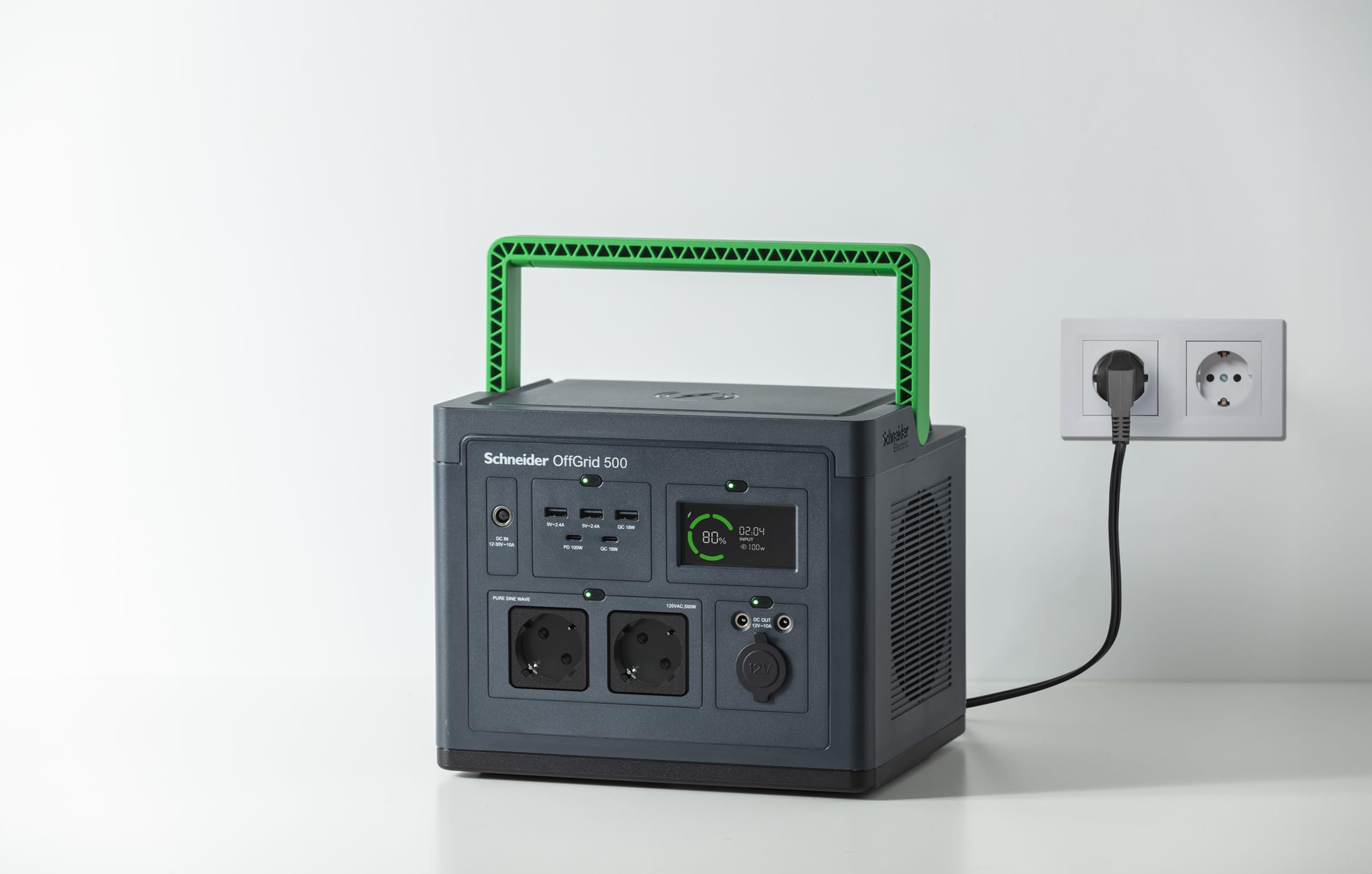 APC Schneider OffGrid Portable Power Station 500 517Wh Lithium-ion 2 Schuko Sinewave