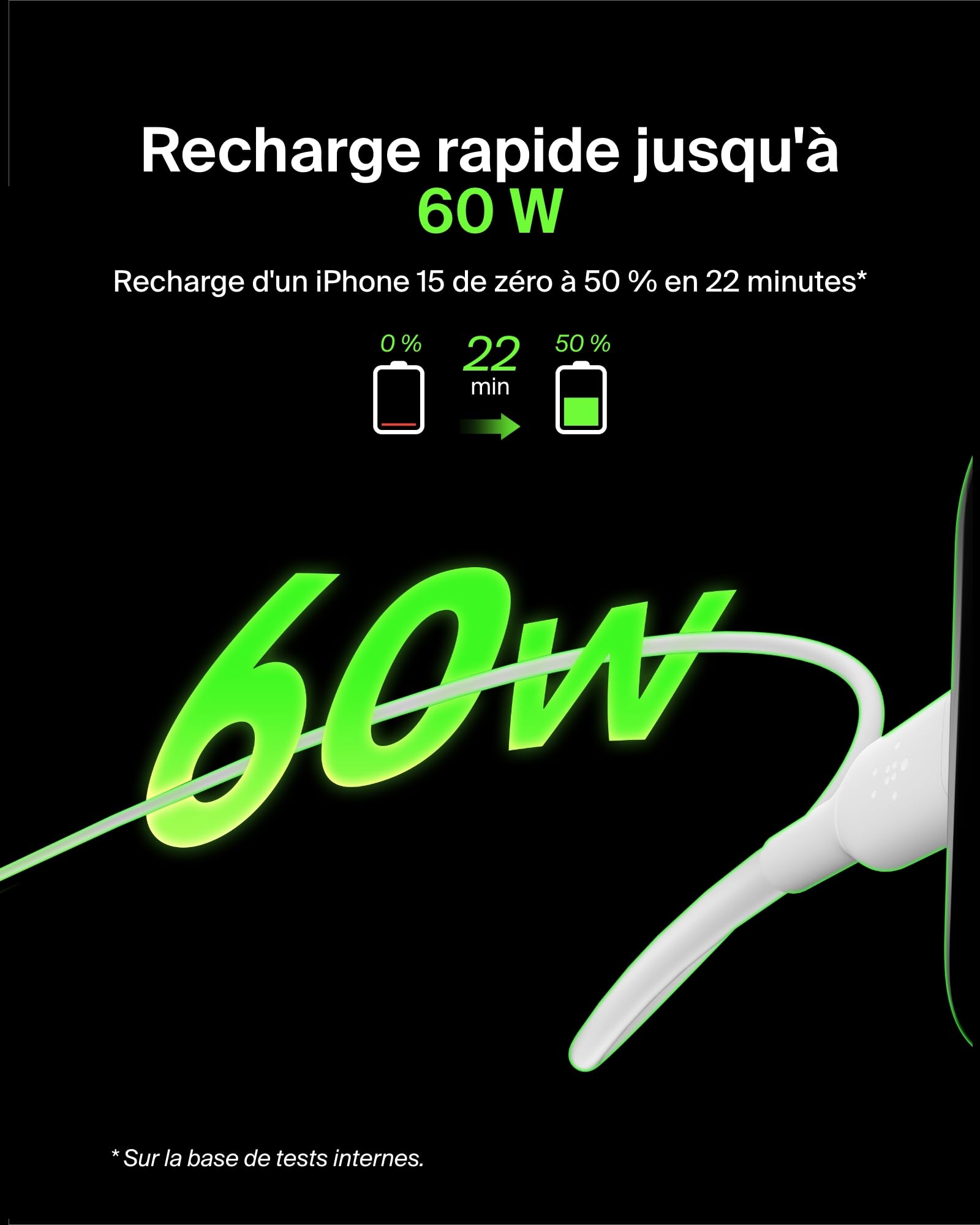 BELKIN BOOST CHARGE USB-C to USB-C 2.0 Cable PVC 1M White