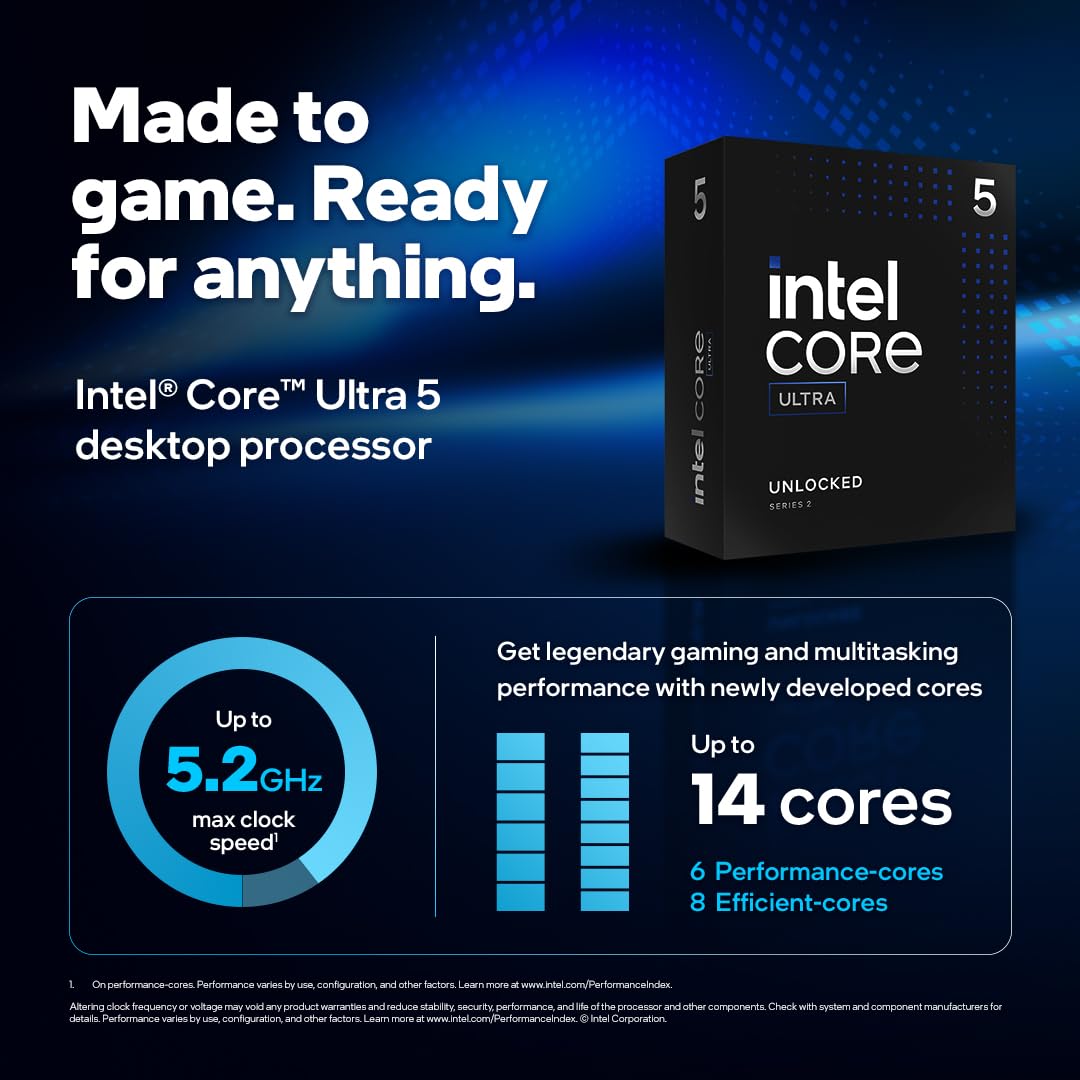 INTEL Core Ultra 5 245K 5.2GHz FCLGA18W LGA1851 24M Cache Boxed CPU
