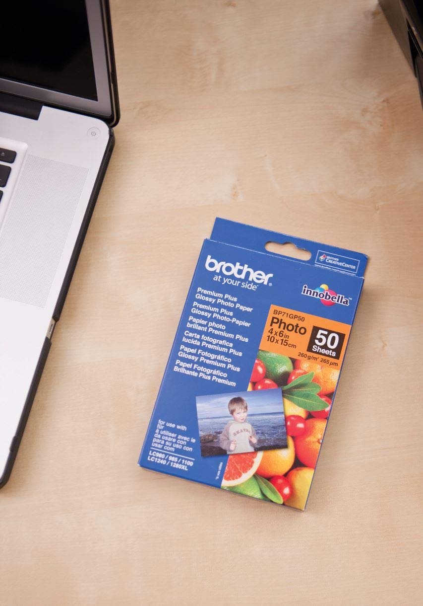 BROTHER brillant photo  papier blanc 100x150mm 50 feuilles
