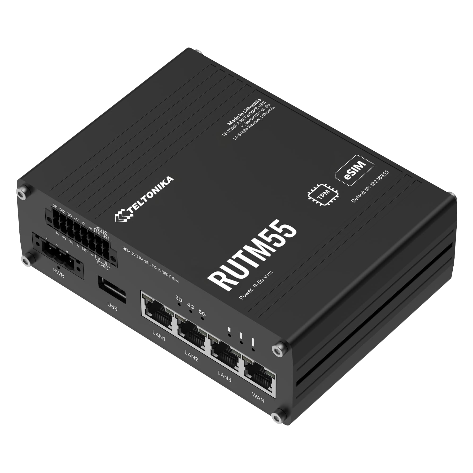 TELTONIKA NETWORKS RUTM55 5G Industrial Router