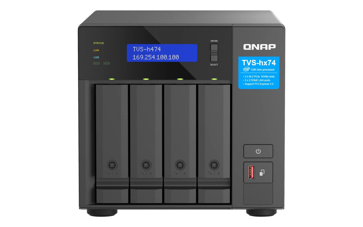 4-bay QuTS hero NAS Intel Core i3-12100