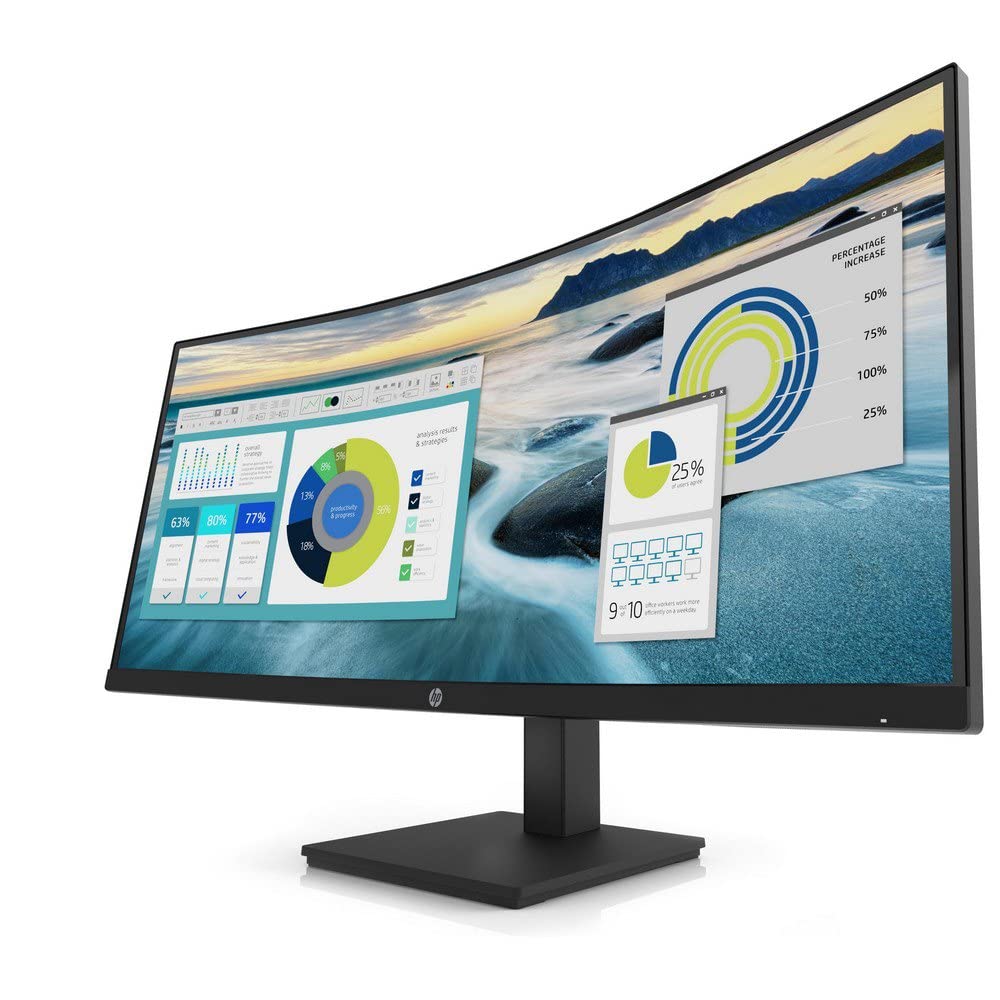 HP Écran incurvé P34hc G4 WQHD 34p WQHD 3440x1440 HDMI USB-C USB port USB hub DisplayPort 3/3/0