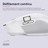 TRUST Souris sans fil OZAA II multi-connexion - Blanche