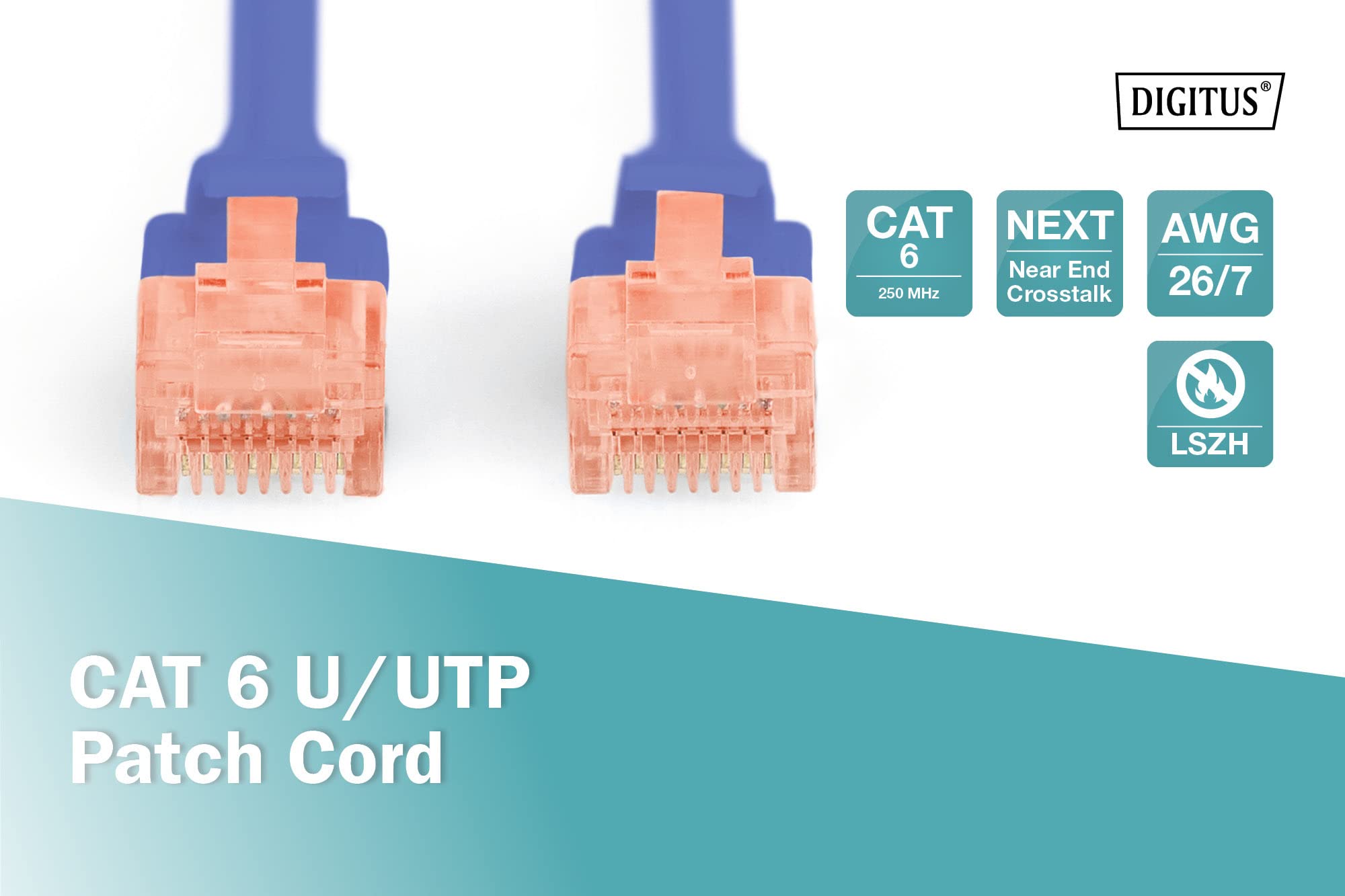 Digitus DK-1617-0025/B câble de réseau Bleu 0,25 m Cat6 U/UTP (UTP)