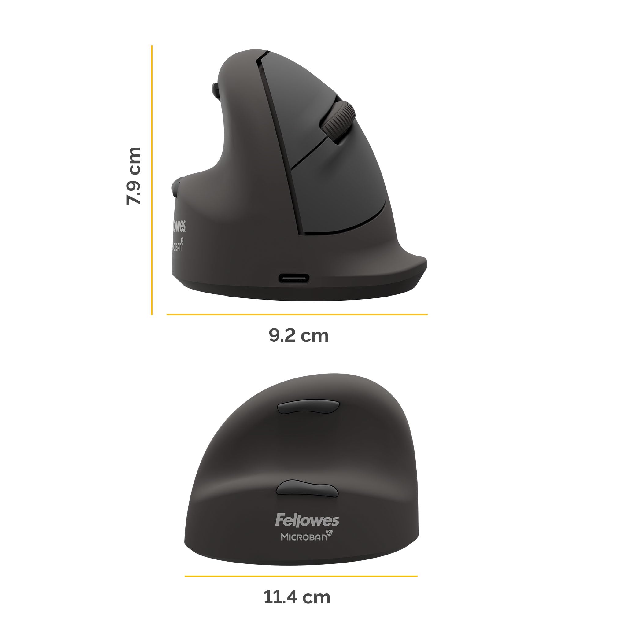FELLOWES BREYTA PLUS+ SOURIS VERTICALE ERGONOMIQUE - TAILLE LARGE POUR GAUCHER