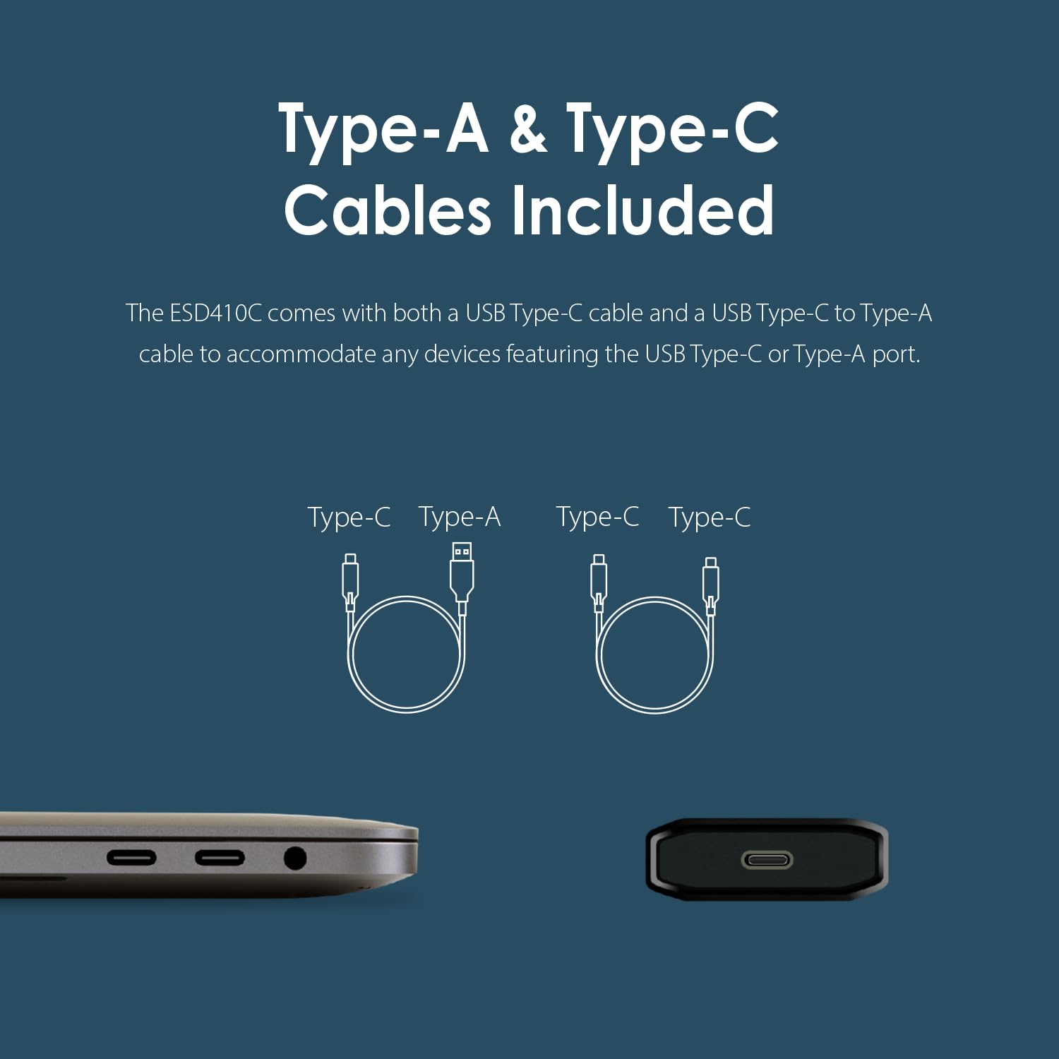 TRANSCEND ESD410C 4To External SSD USB 20Gbps Type C
