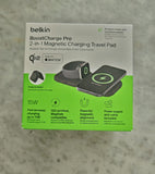 BELKIN BOOST CHARGE PRO 2in1 Folding Travel Wireless Charging Pad with Qi2 Magnetic 15w