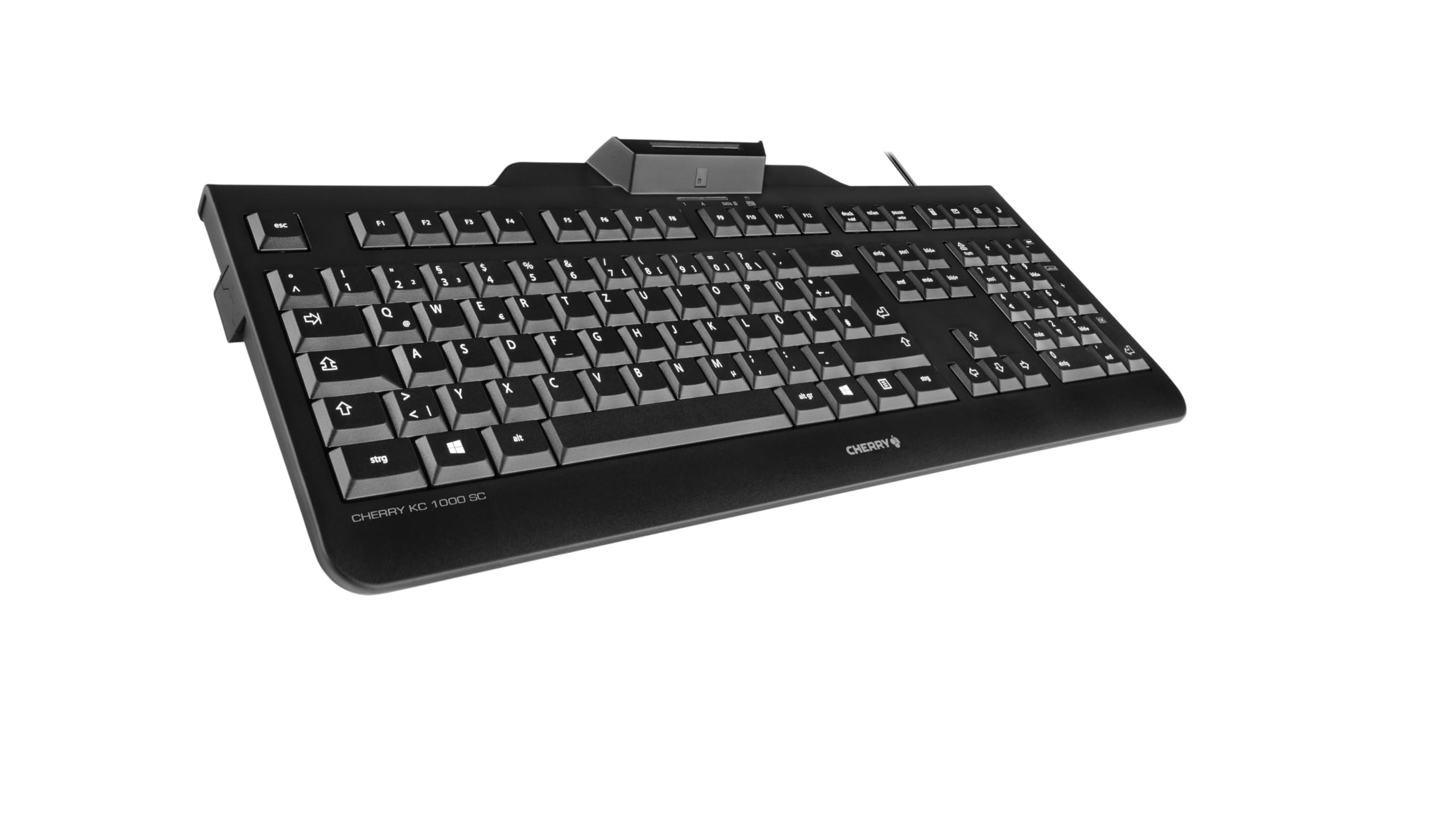 CHERRY Clavier (+cart puces) KC-1000 SC USB noir AZERTY (BE)