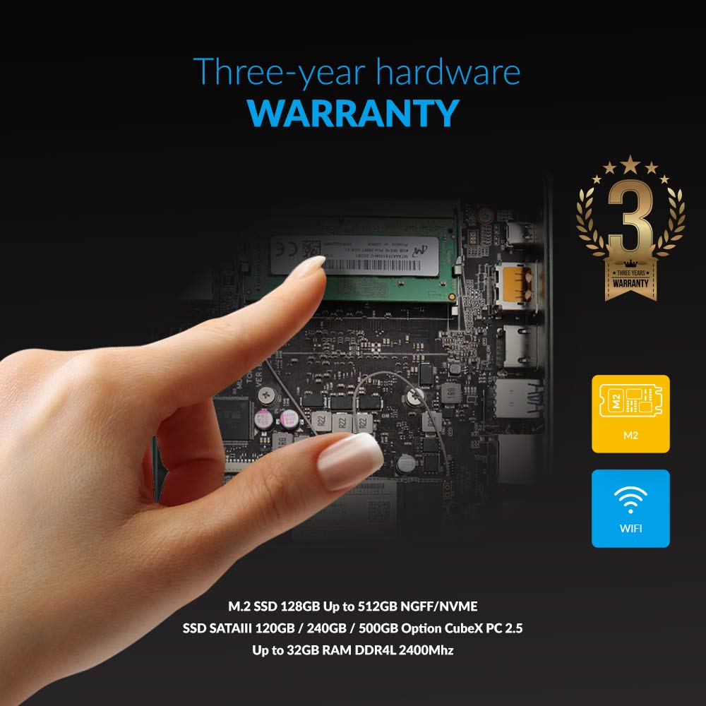 CUBEX Silver Mini PC no display/kbd/mou