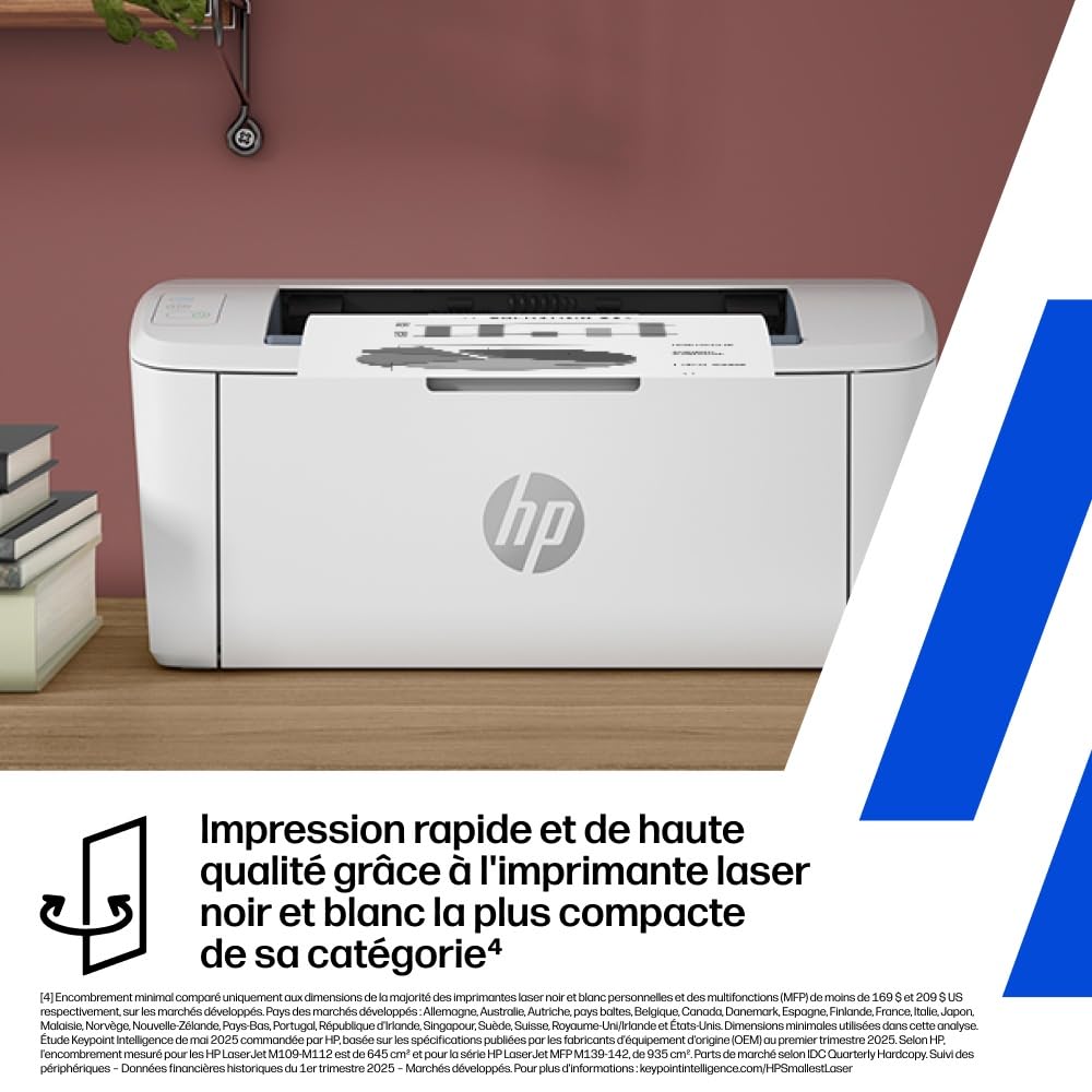 HP LaserJet M110w Printer Mono B/W laser A4/Letter 600x600dpi 20ppm capacity 150 sheets USB 2.0 Wi-Fi Bluetooth LE