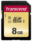 TRANSCEND 8Go UHS-I U1 Carte SD puce MLC pour appareil photo Reflex
