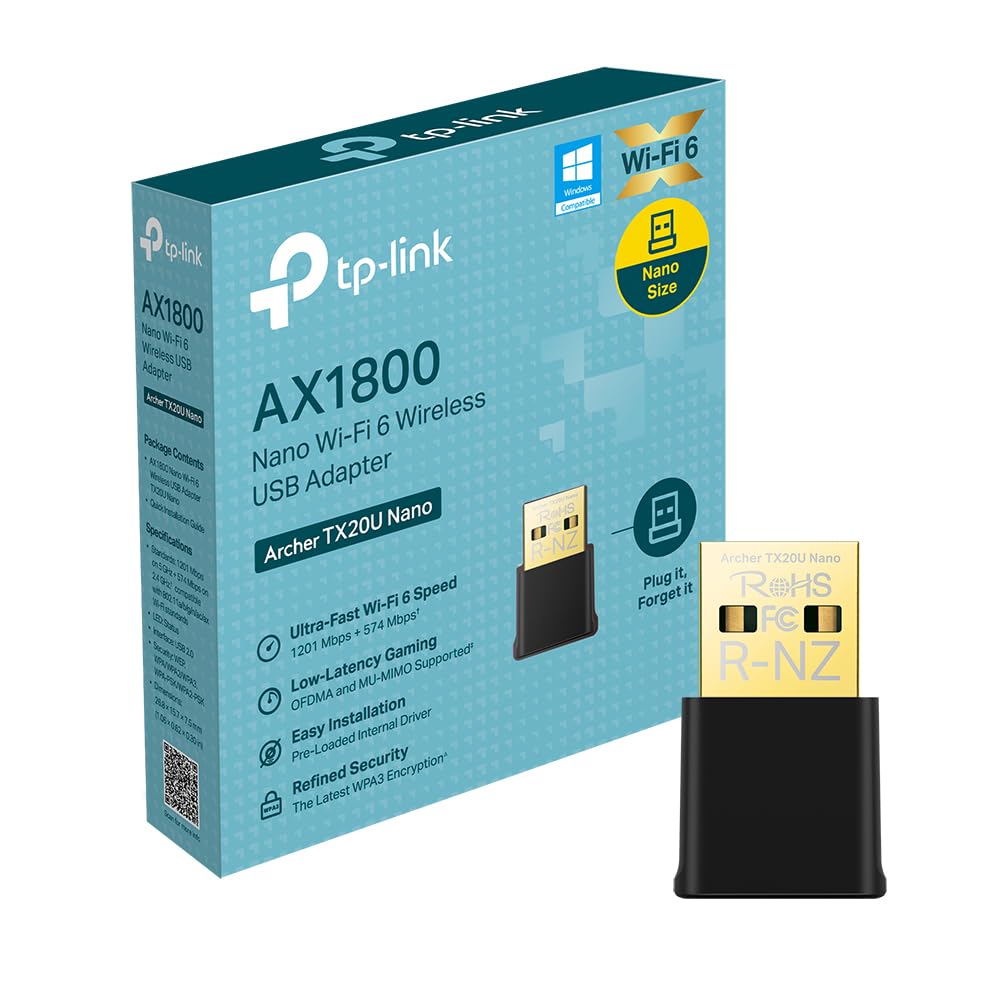 TP-LINK AX1800 Nano Dual Band Wi-Fi 6 USB Adapter