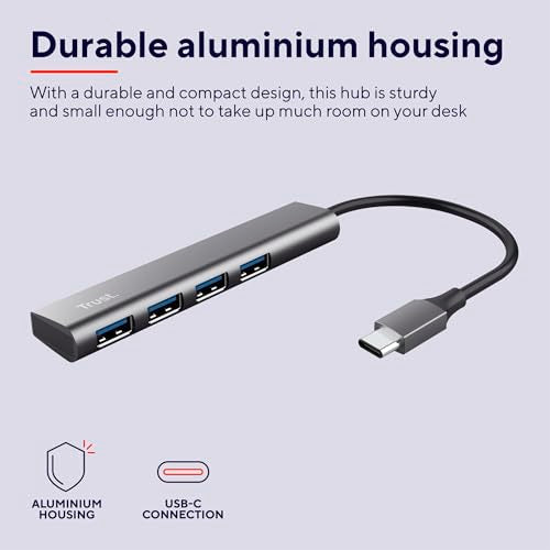 TRUST Hub USB-C HALYX 4 ports USB 3.2