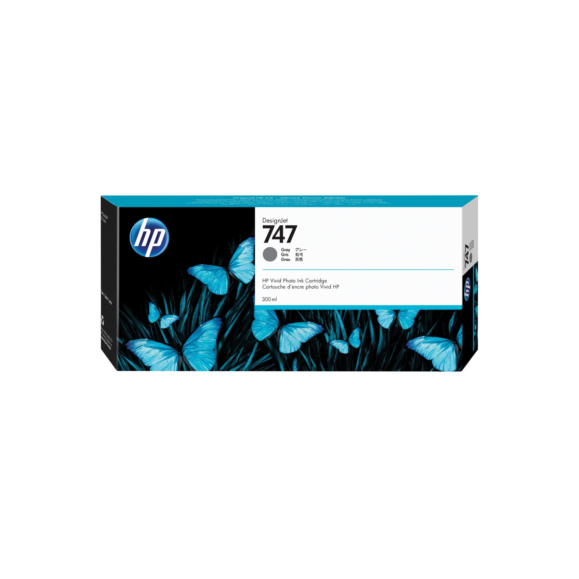 HP 747 300-ml Gray Ink Cartridge
