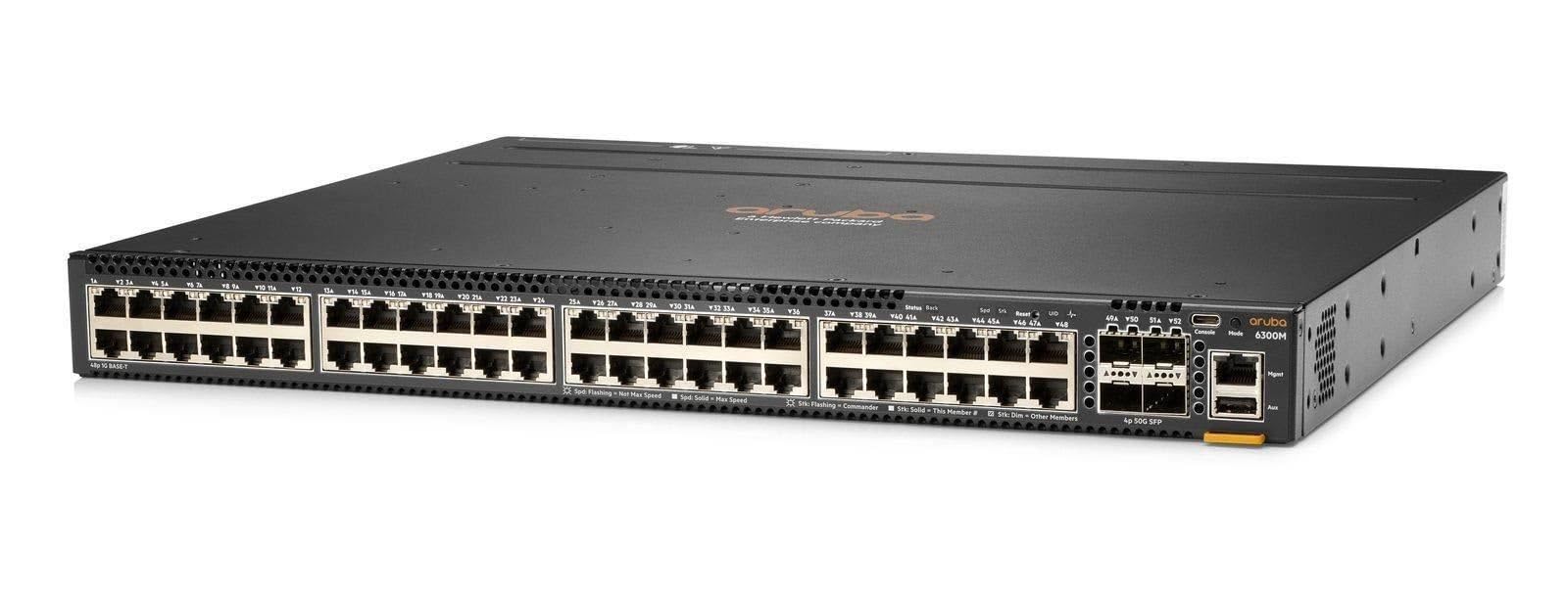 HPE Aruba 6100 48G Class4 PoE 4SFP+ 370W Switch Europe - English localization
