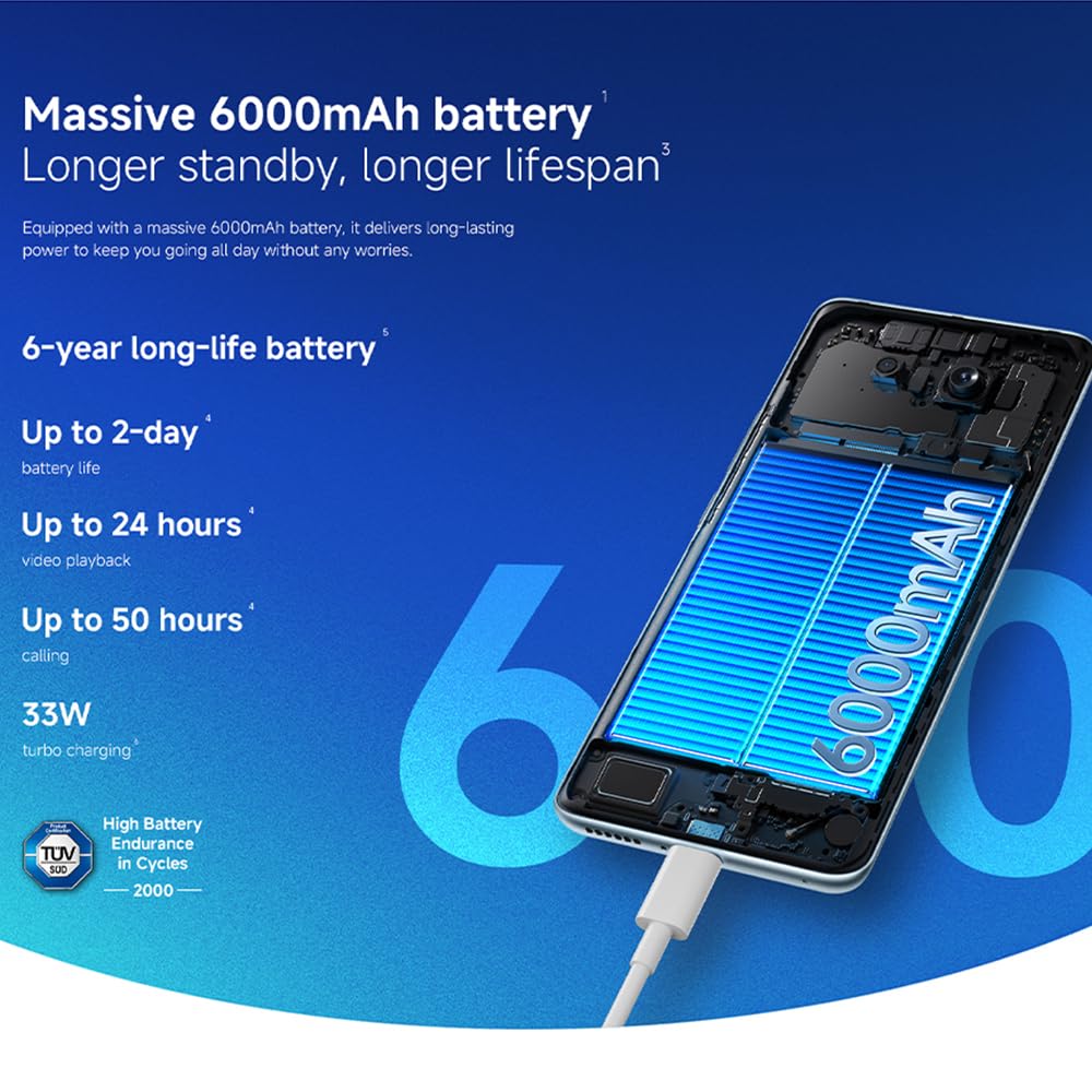 Xiaomi Redmi Note 15 4G (6.77'' - 256 Go, 8 Go RAM) Noir