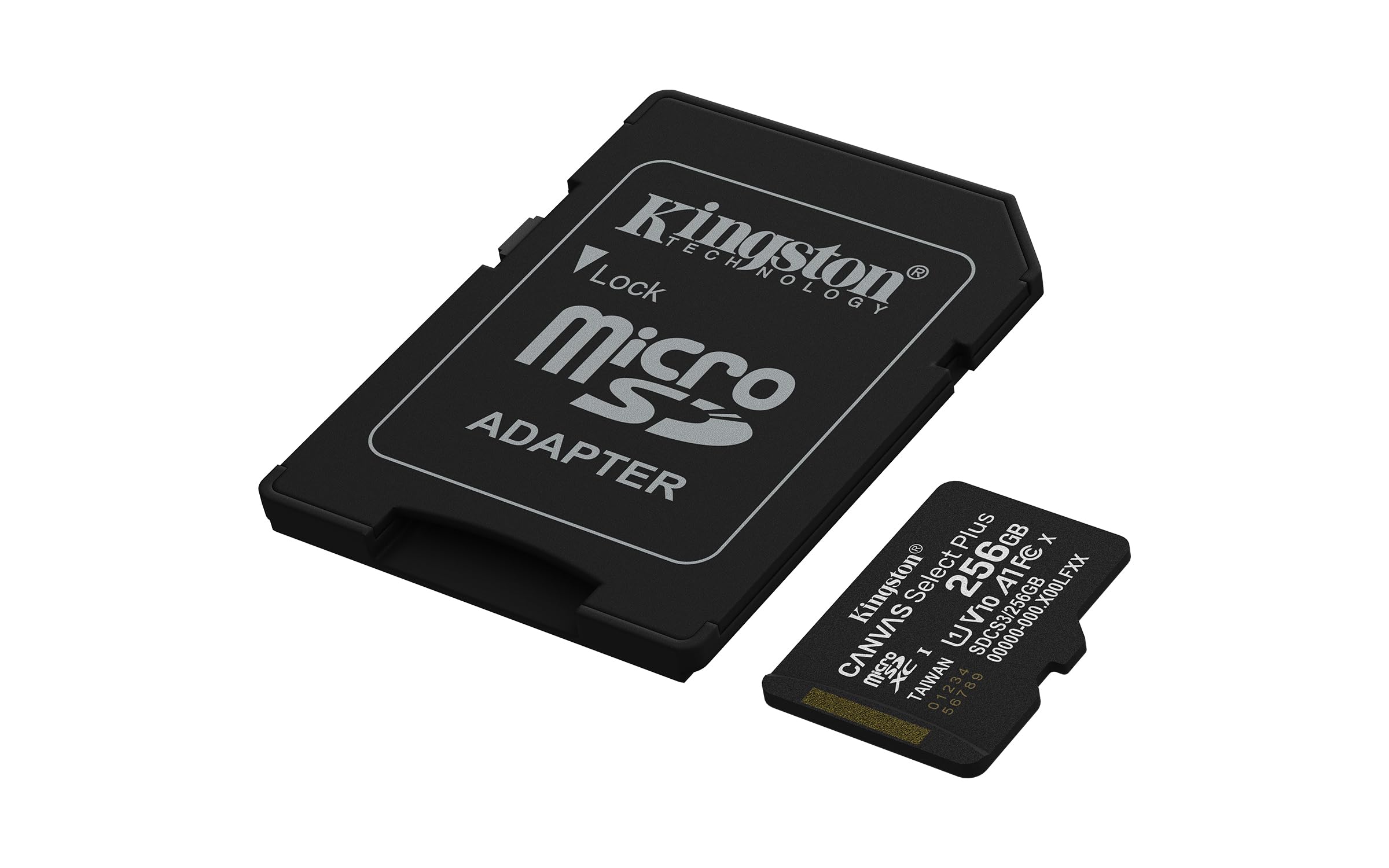 KINGSTON Canvas Select Plus Carte mémoire microSDXC 256Go Gen3 150MB/s A1 Adaptateur SD Inclus