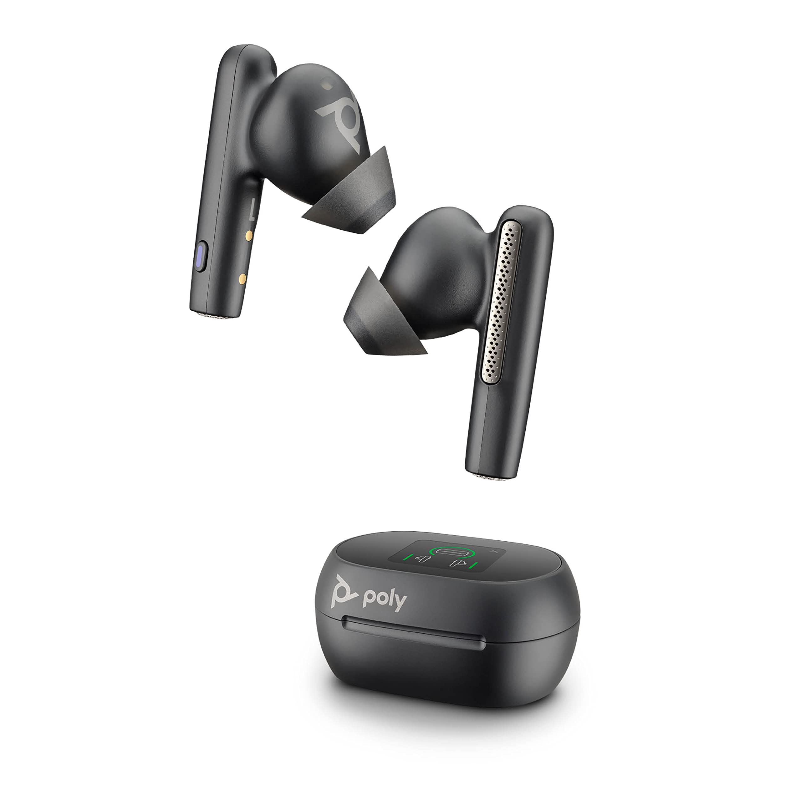 HP Poly Voyager Free 60+ UC M Carbon Black Earbuds +BT700 USB-C Adapter +Touchscreen Charge Case Casque Sans fil Ecouteurs Appels/Musique USB Type-C Bluetooth