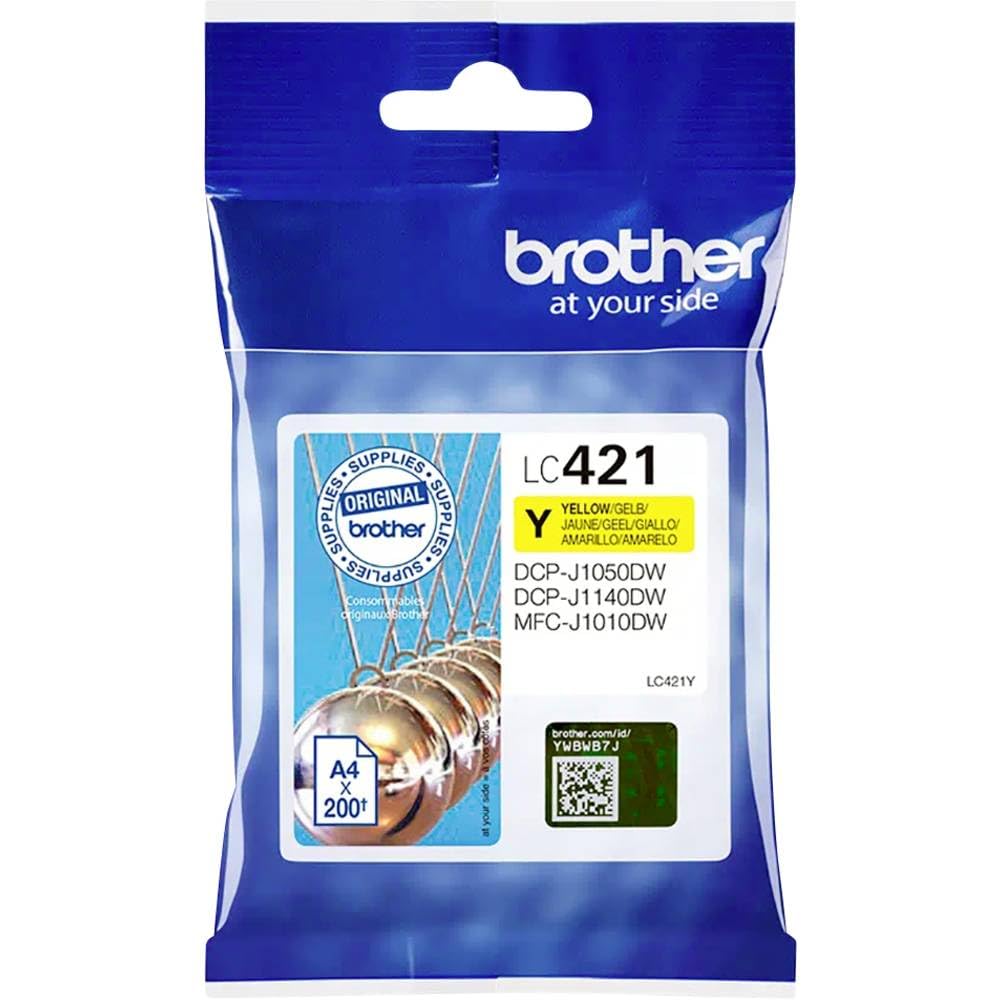 BROTHER 200-page standard capacity Yellow ink cartridge for DCP-J1050DW MFC-J1010DW and DCP-J1140DW