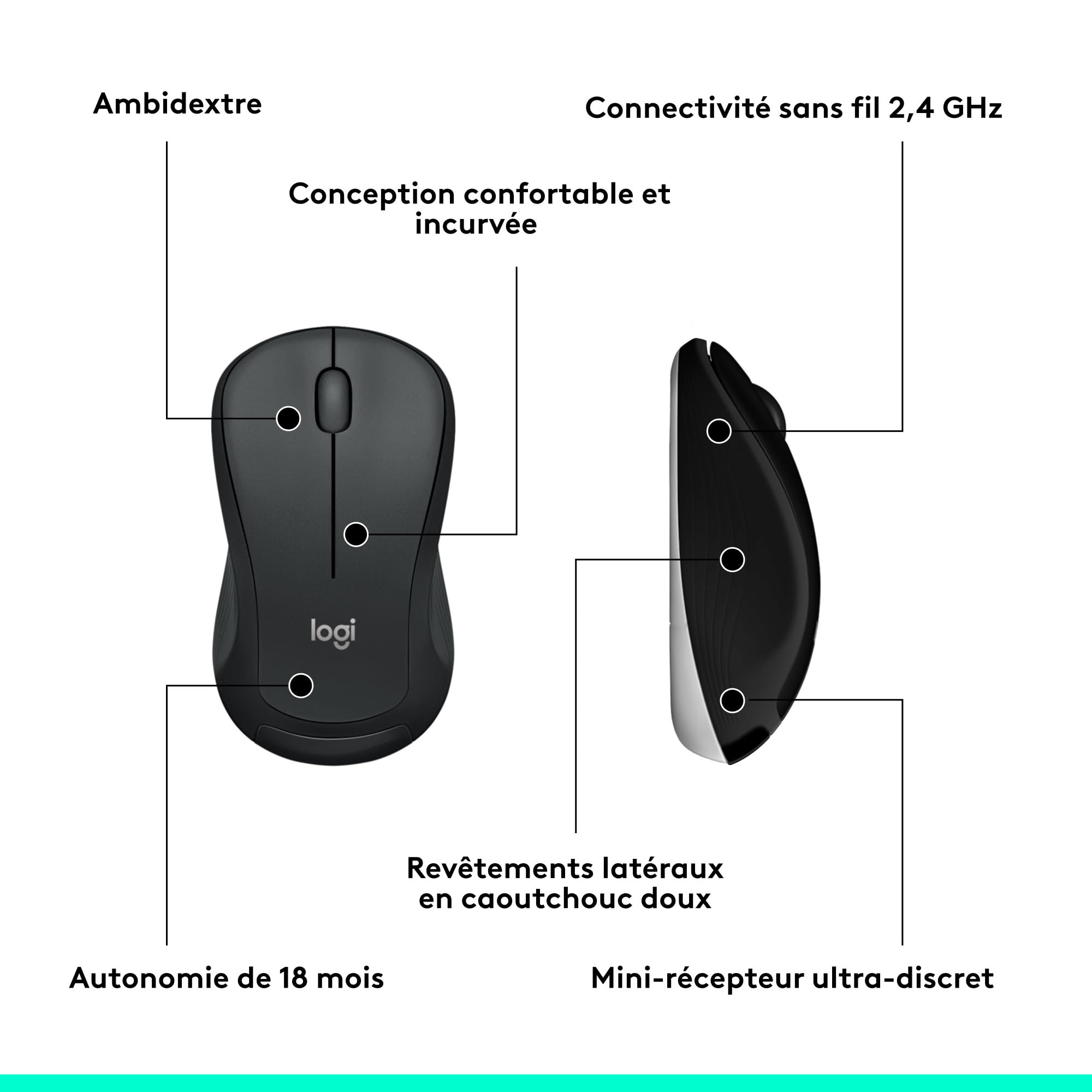 LOGITECH MK540 ADVANCED Wireless Keyboard and Mouse Combo - FRA - CENTRAL
