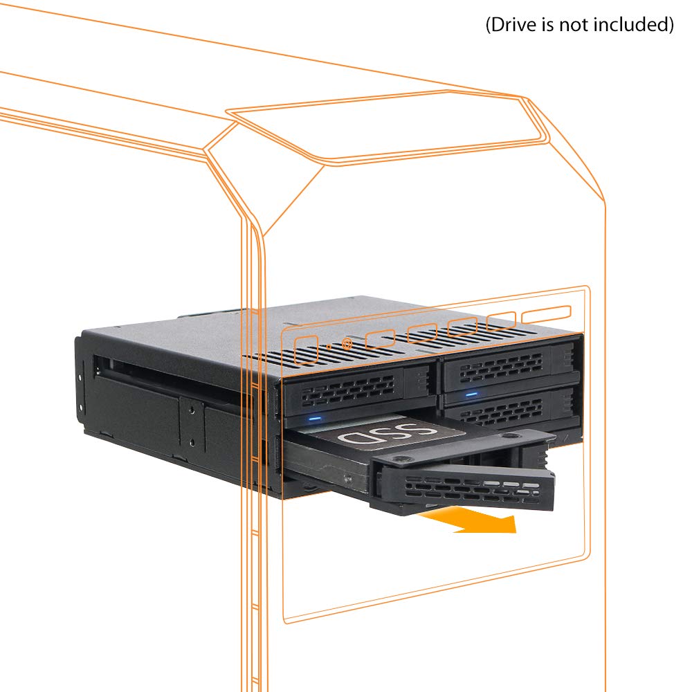 ICY DOCK Backplane MB324SP-B 4 disques SATA/SAS 2"5