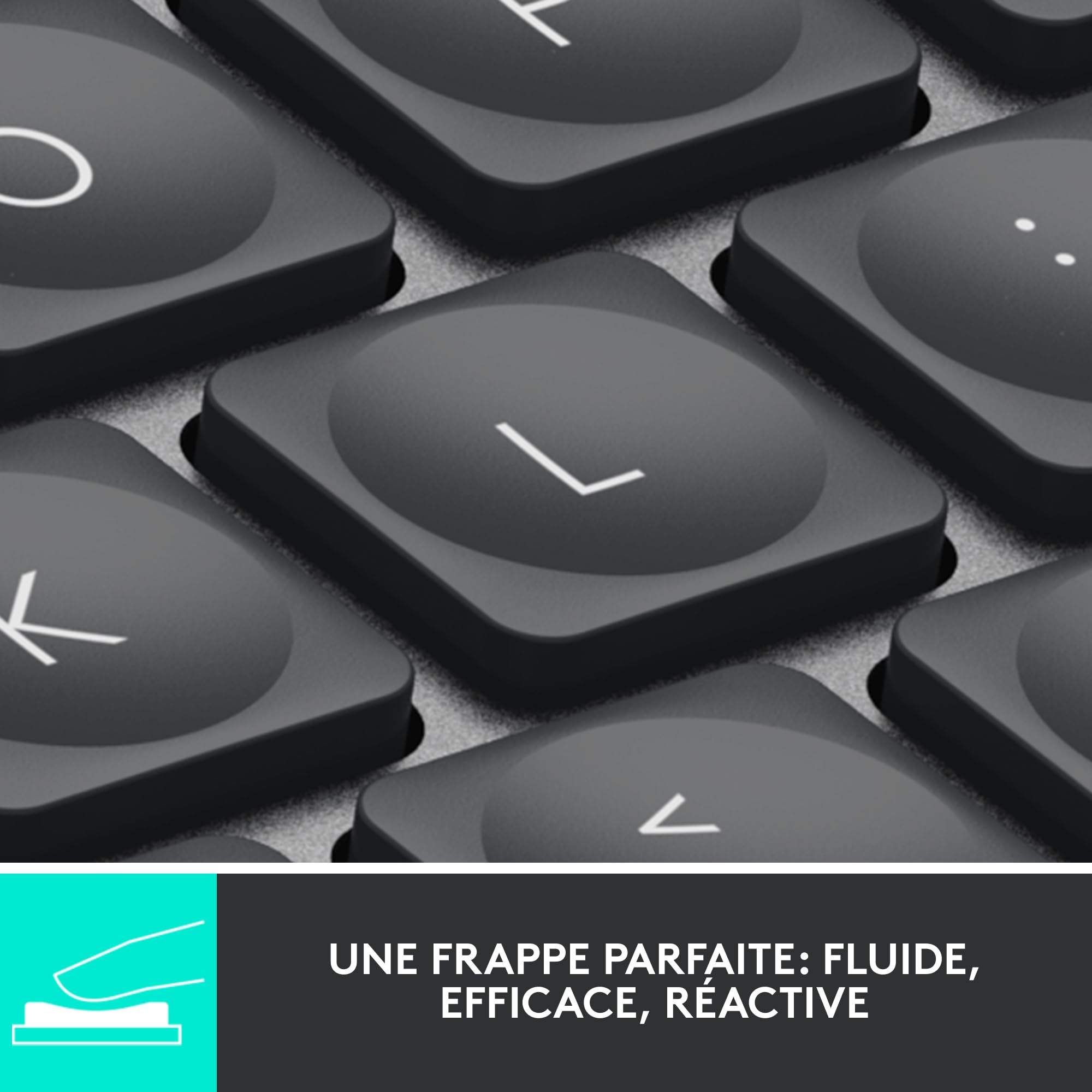 LOGITECH MX Keys Mini Minimalist Wireless Illuminated Keyboard - GRAPHITE - CENTRAL (FR)